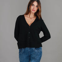 Black V Neck Top