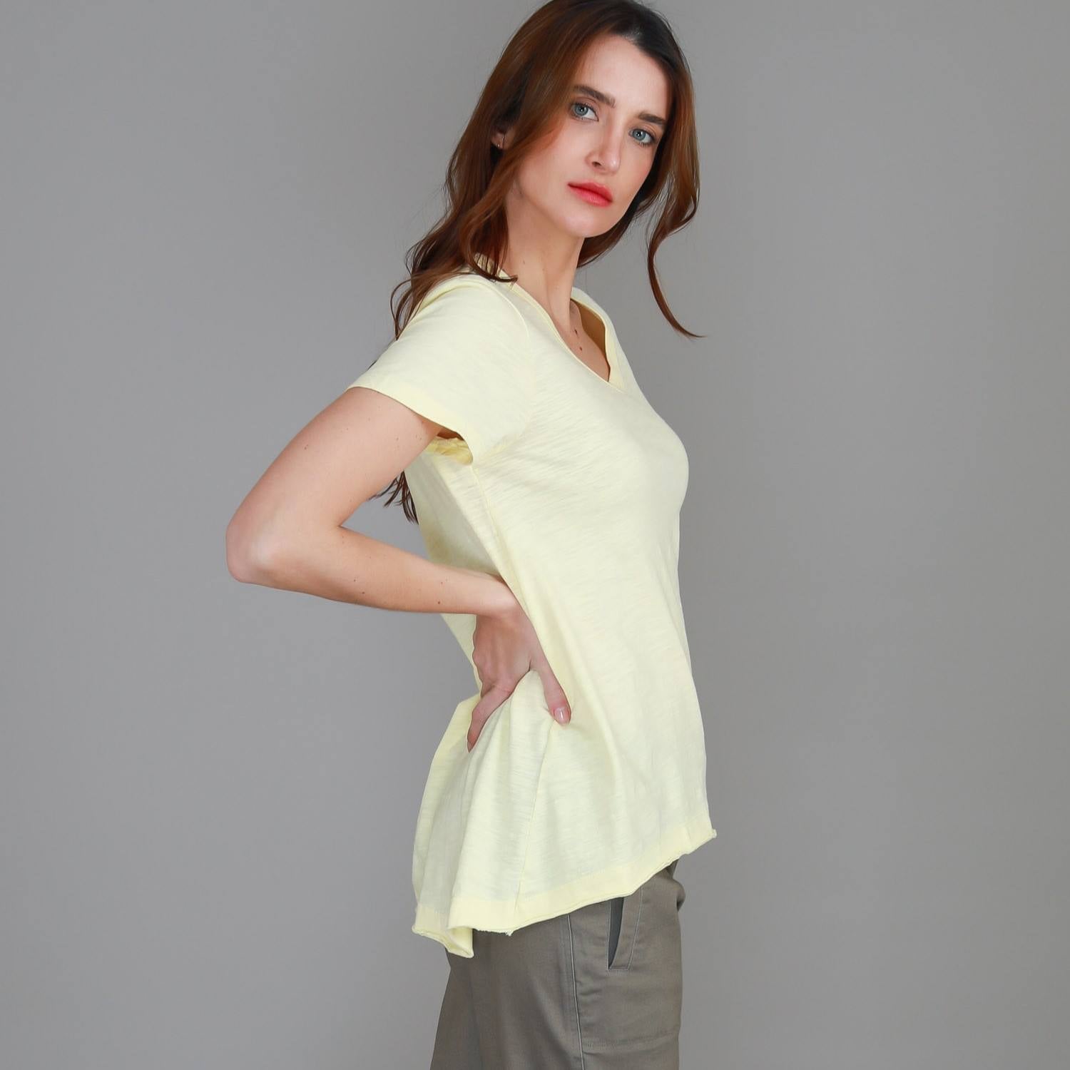 yellow women's katy ls tee main image 0