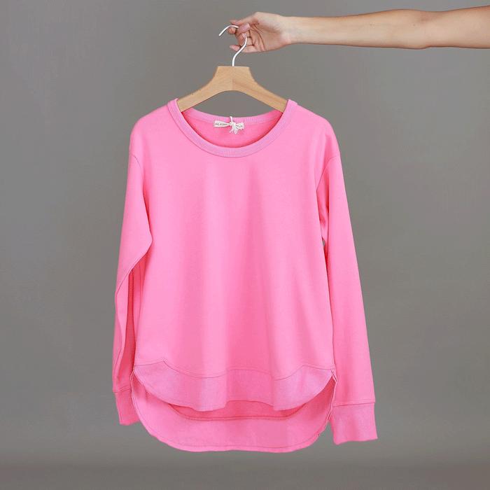 Shirred Sleeve Sweatshirt