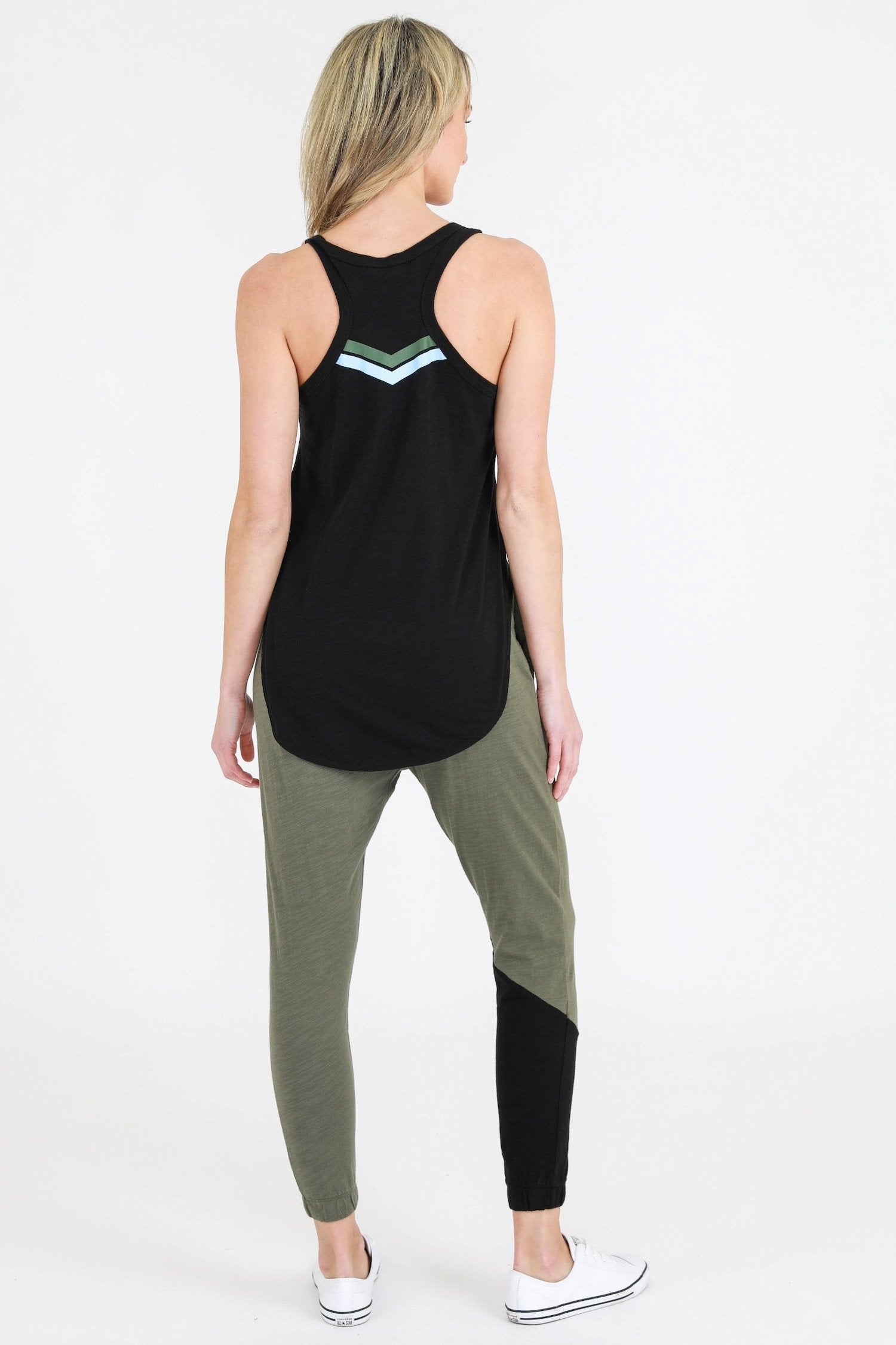 black racerback tank #color_black