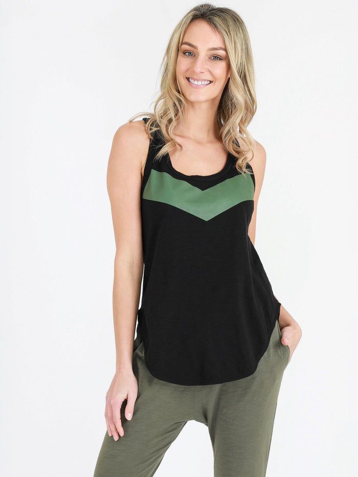 Adriana Chevron Racerback Tank Top (Sale)