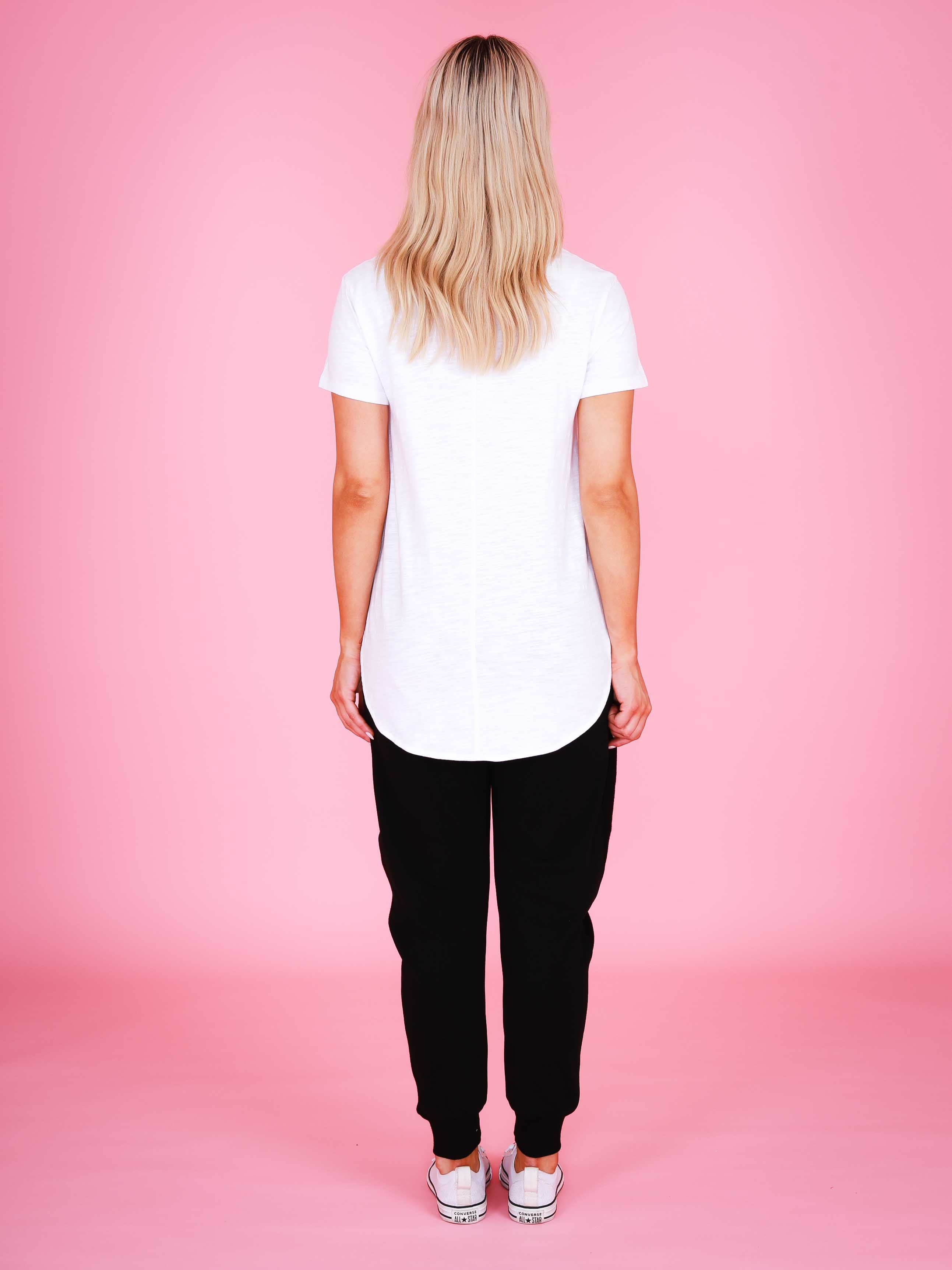 white oversized t shirt