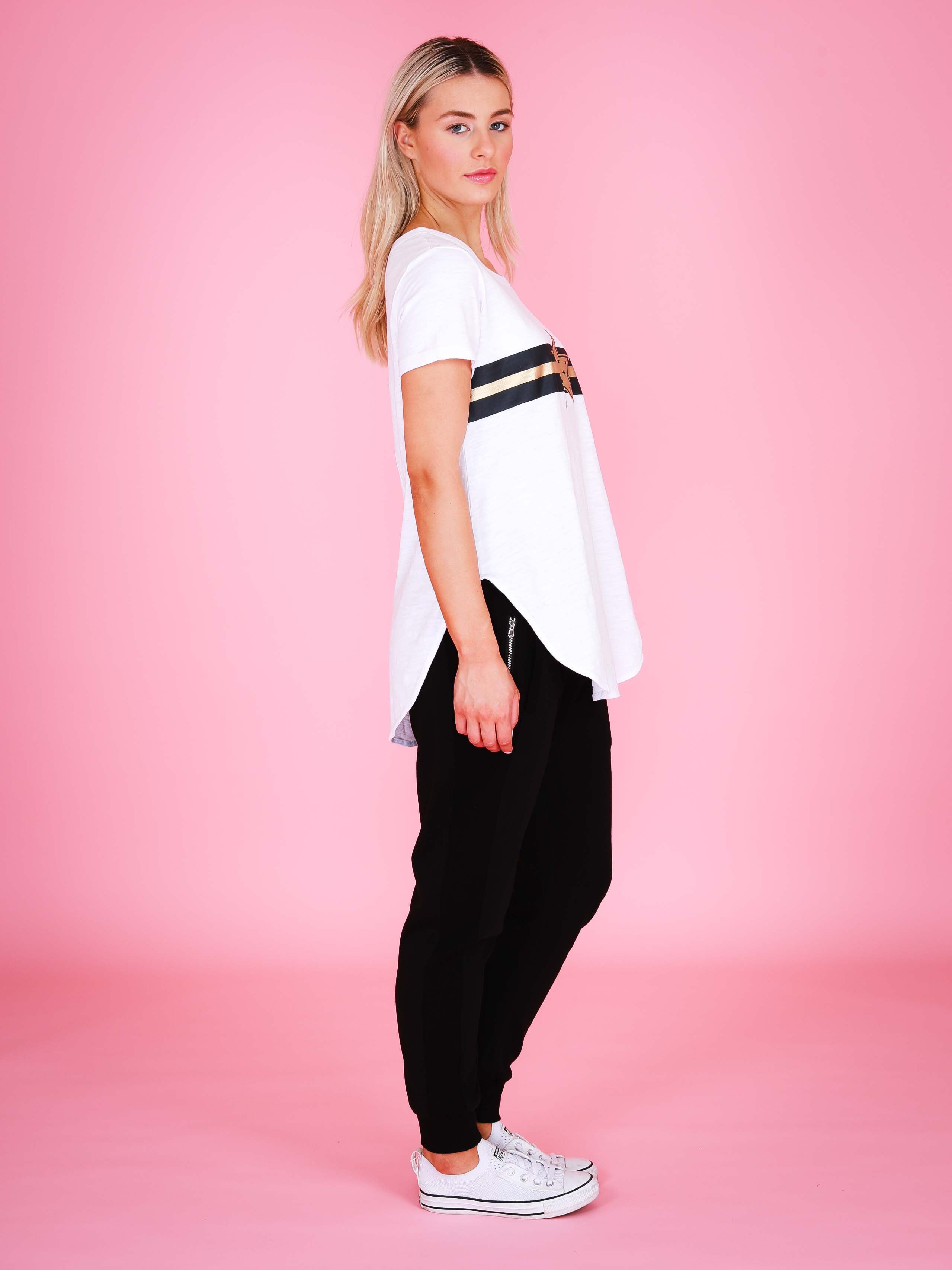 long white t shirt