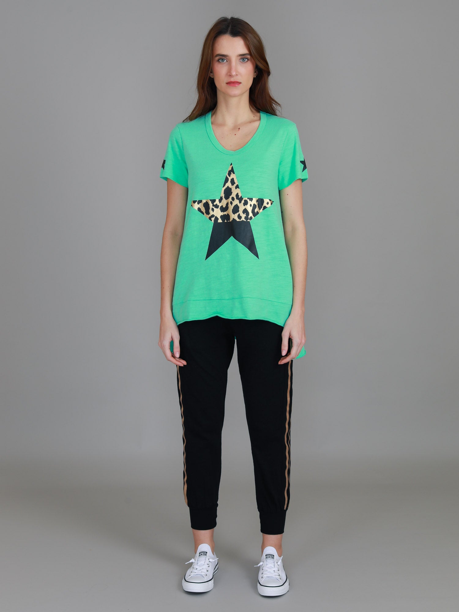 oversized graphic tees women's #color_spring green