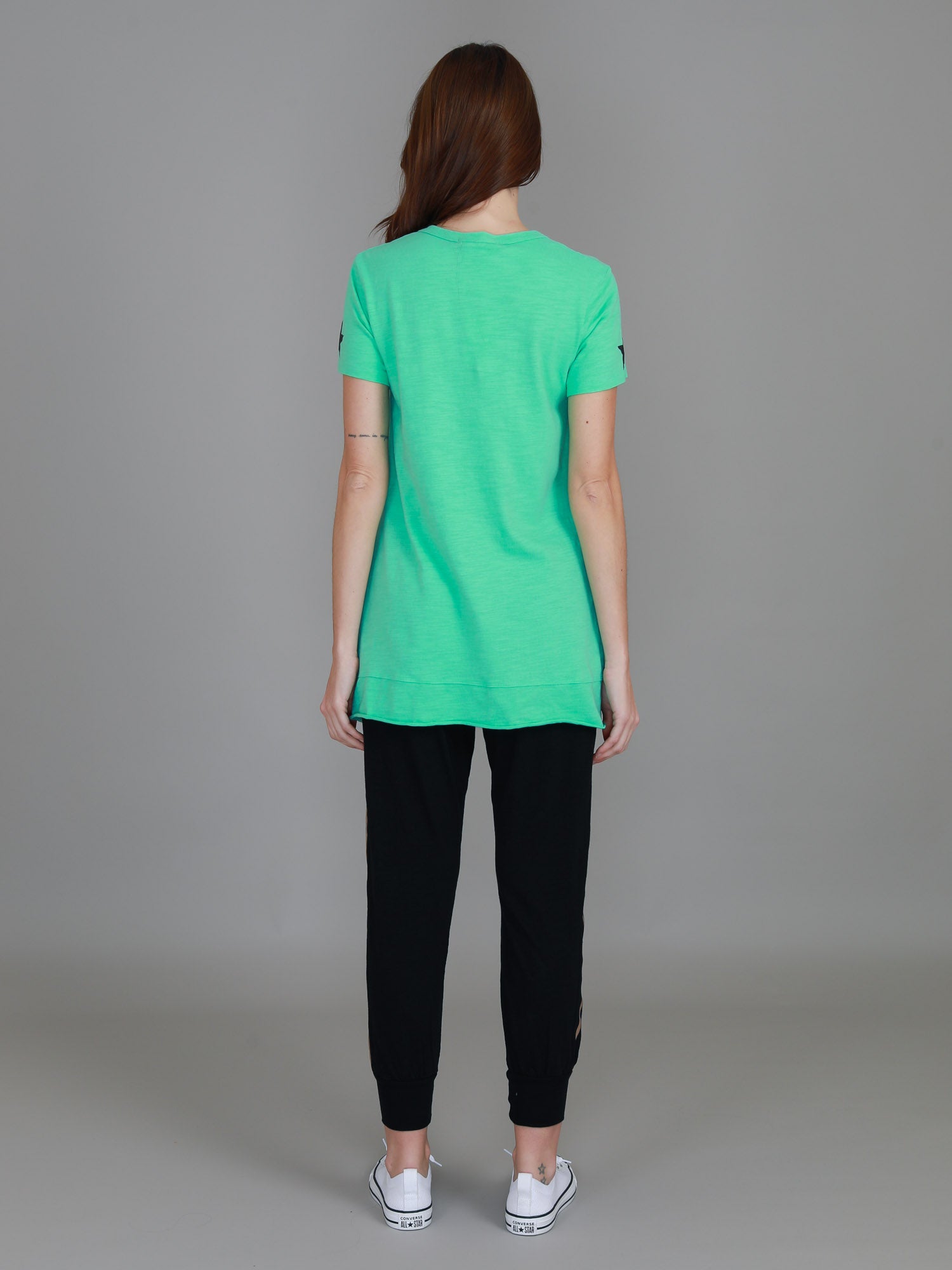graphic oversized tee #color_spring green