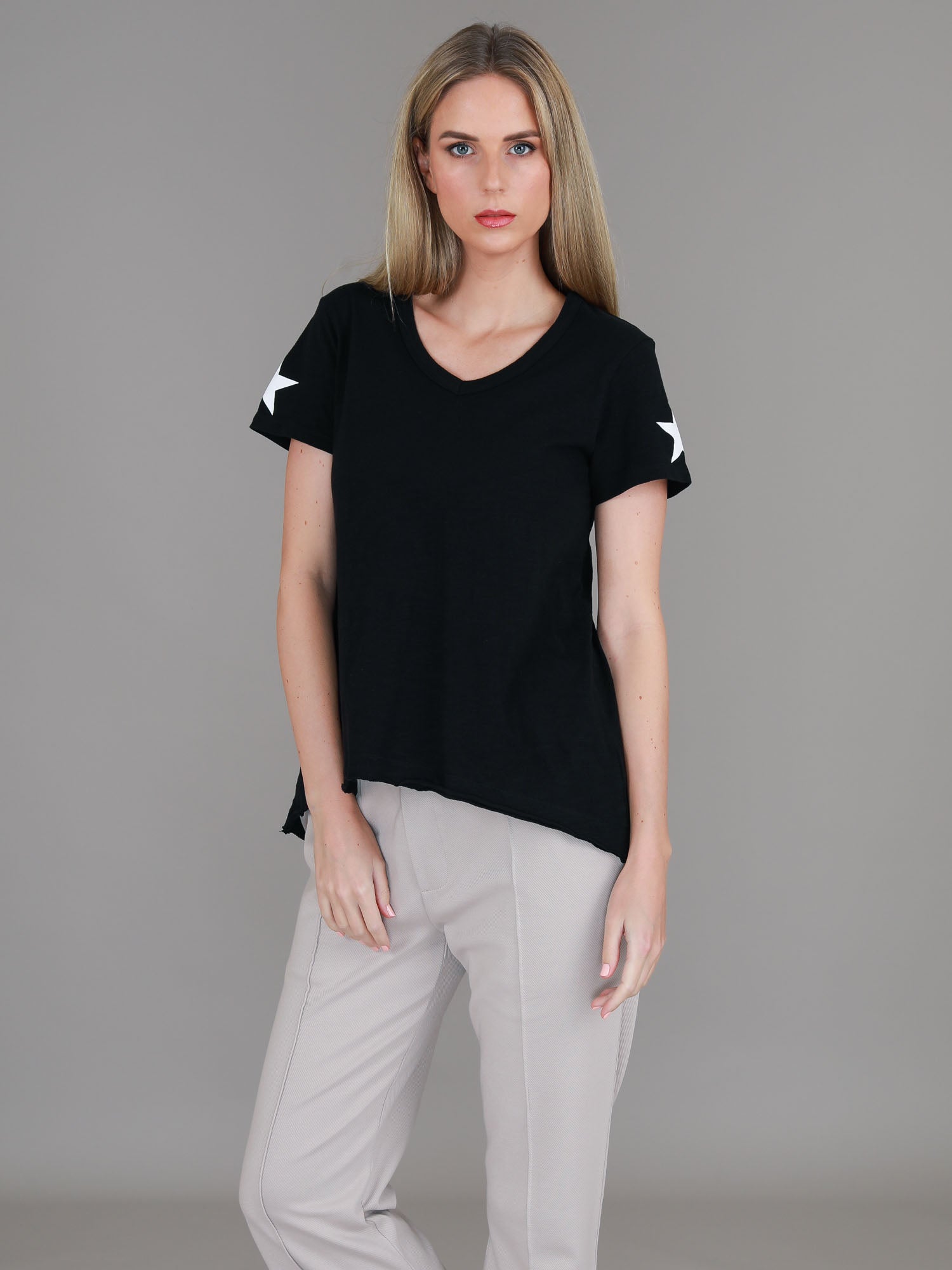 v neck t shirt nz #color_black
