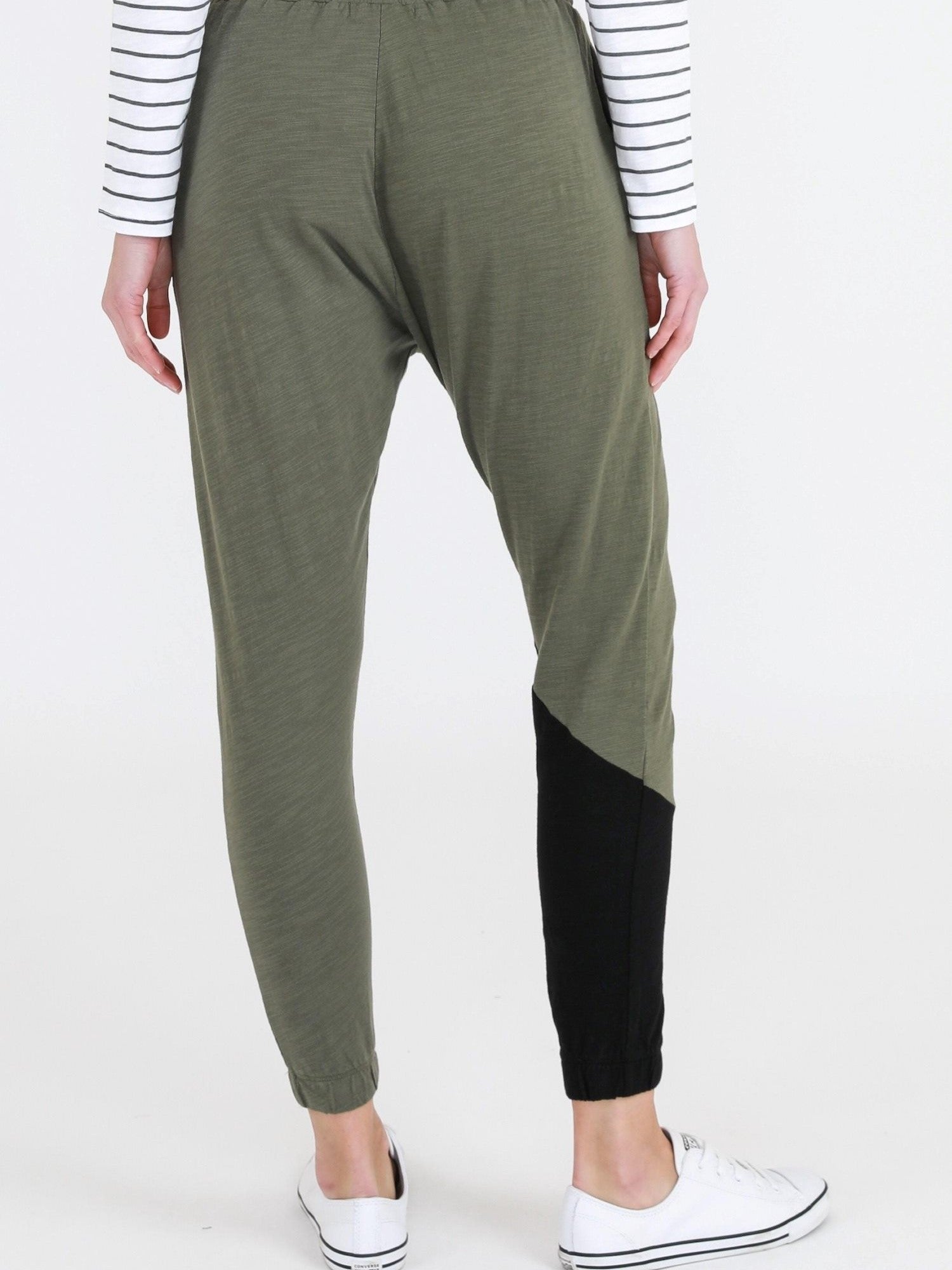 high waist joggers #color_khaki