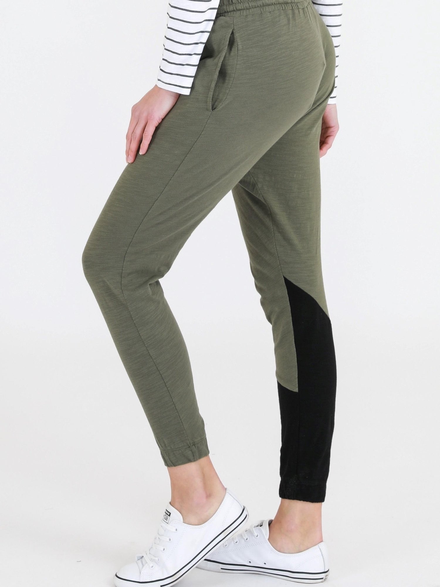 cotton jogger pant #color_khaki