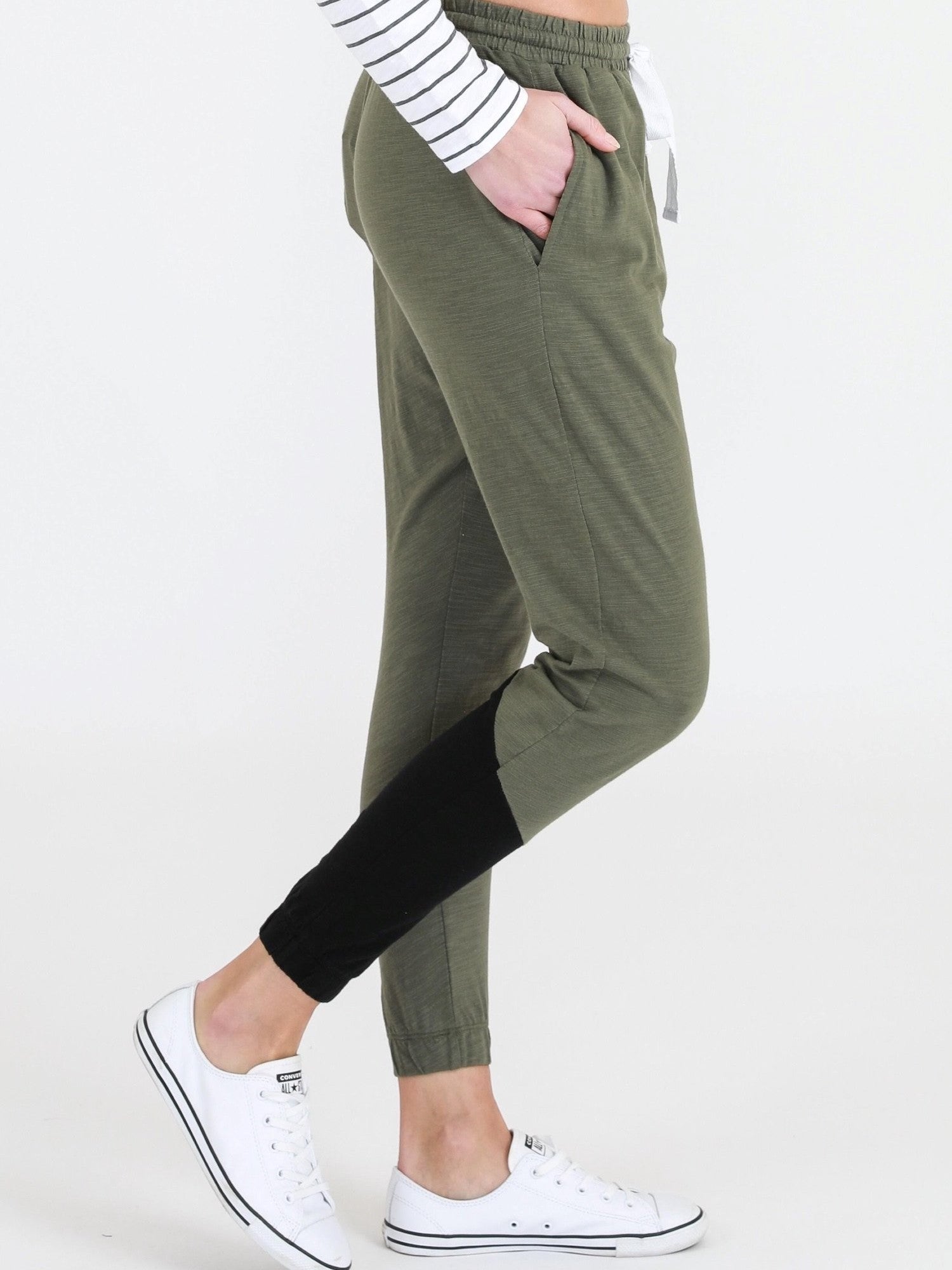 cotton jogger pants #color_khaki