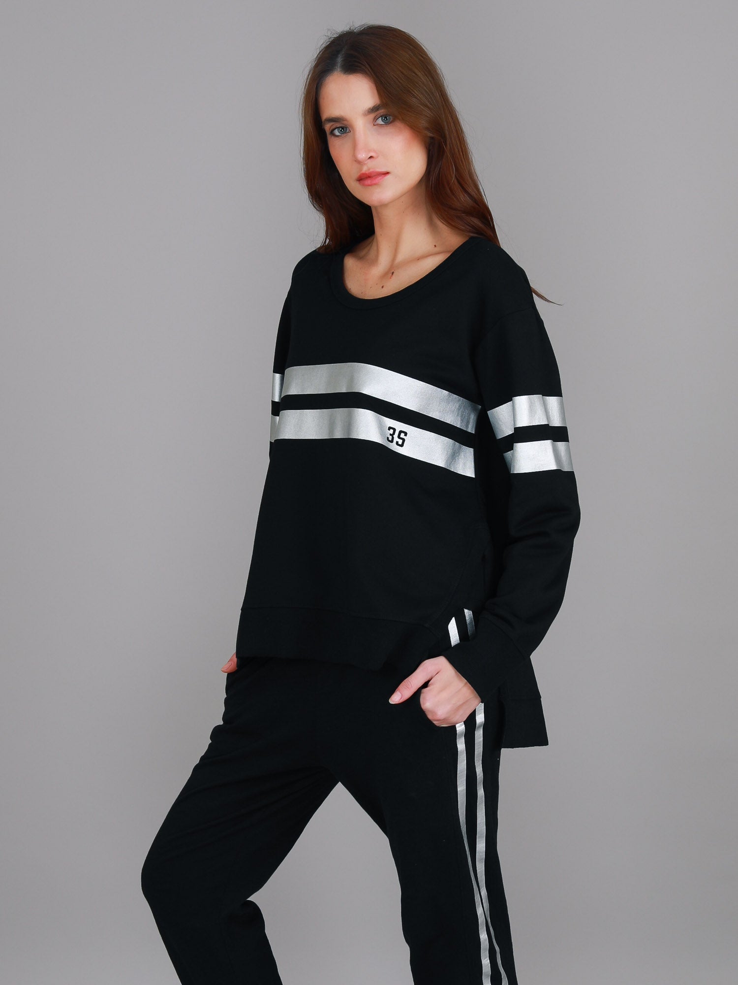 essentials black sweatshirt #color_black/silver