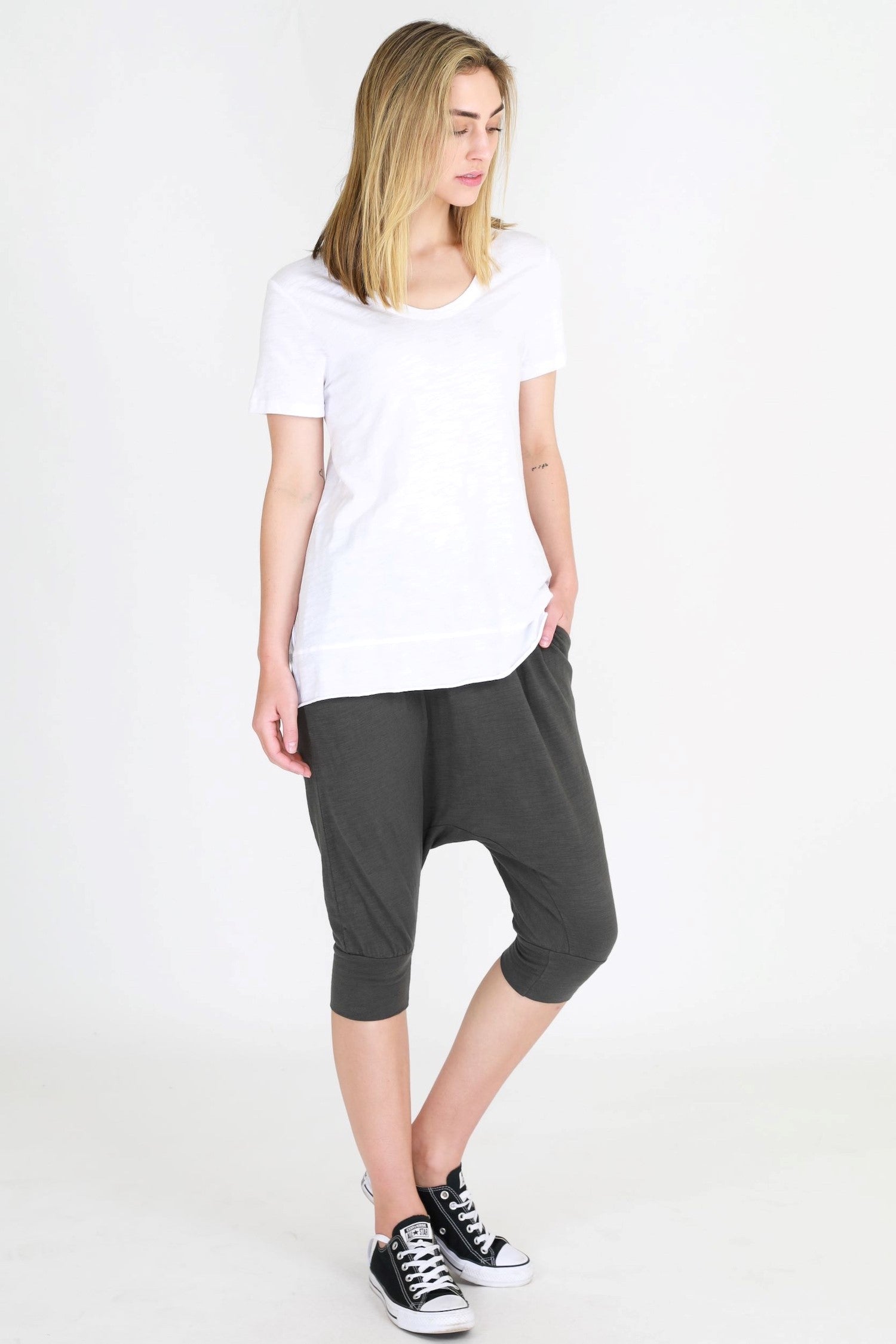 Drop Crotch Pants #color_charcoal