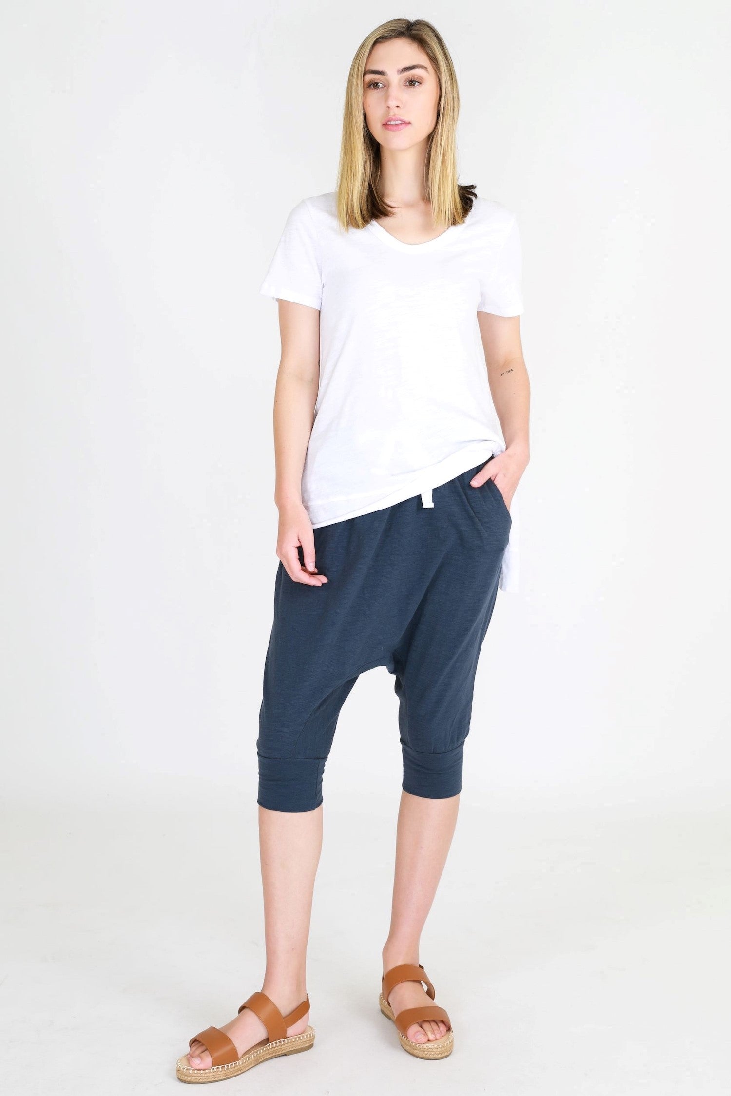 Drop Crotch Pants #color_indigo