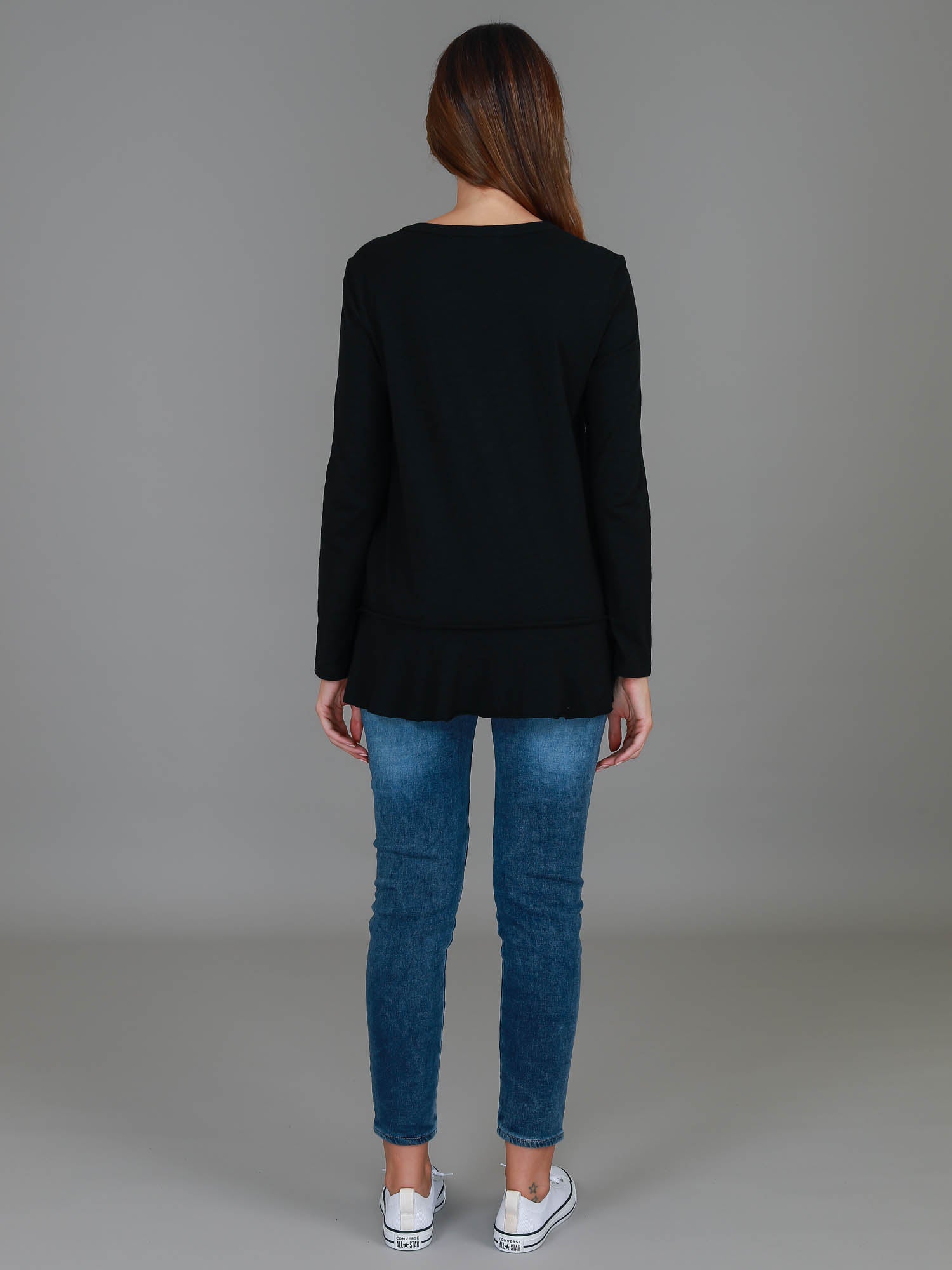 womens long sleeve cotton shirts #color_black