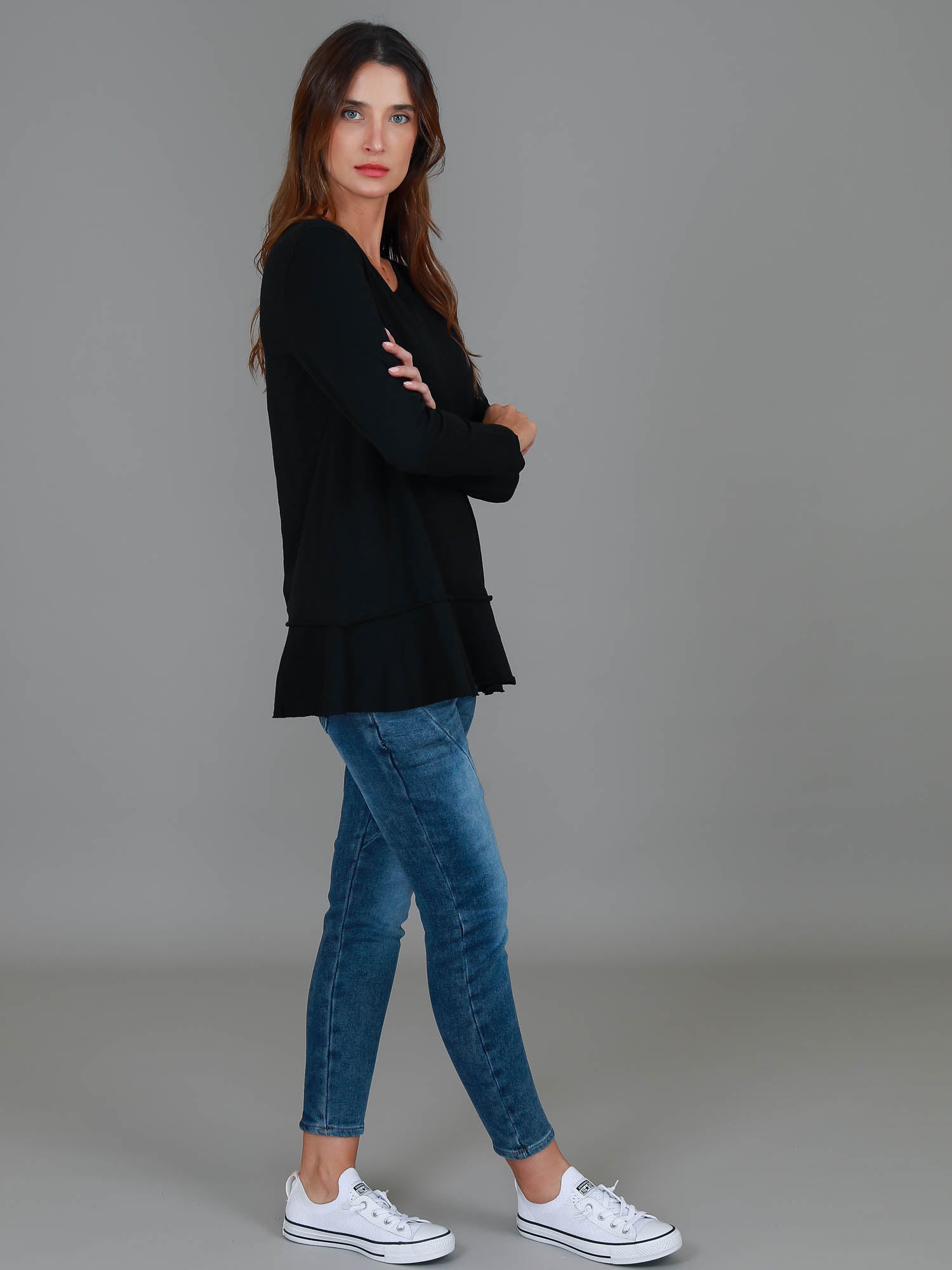 womens plain long sleeve t shirts #color_black