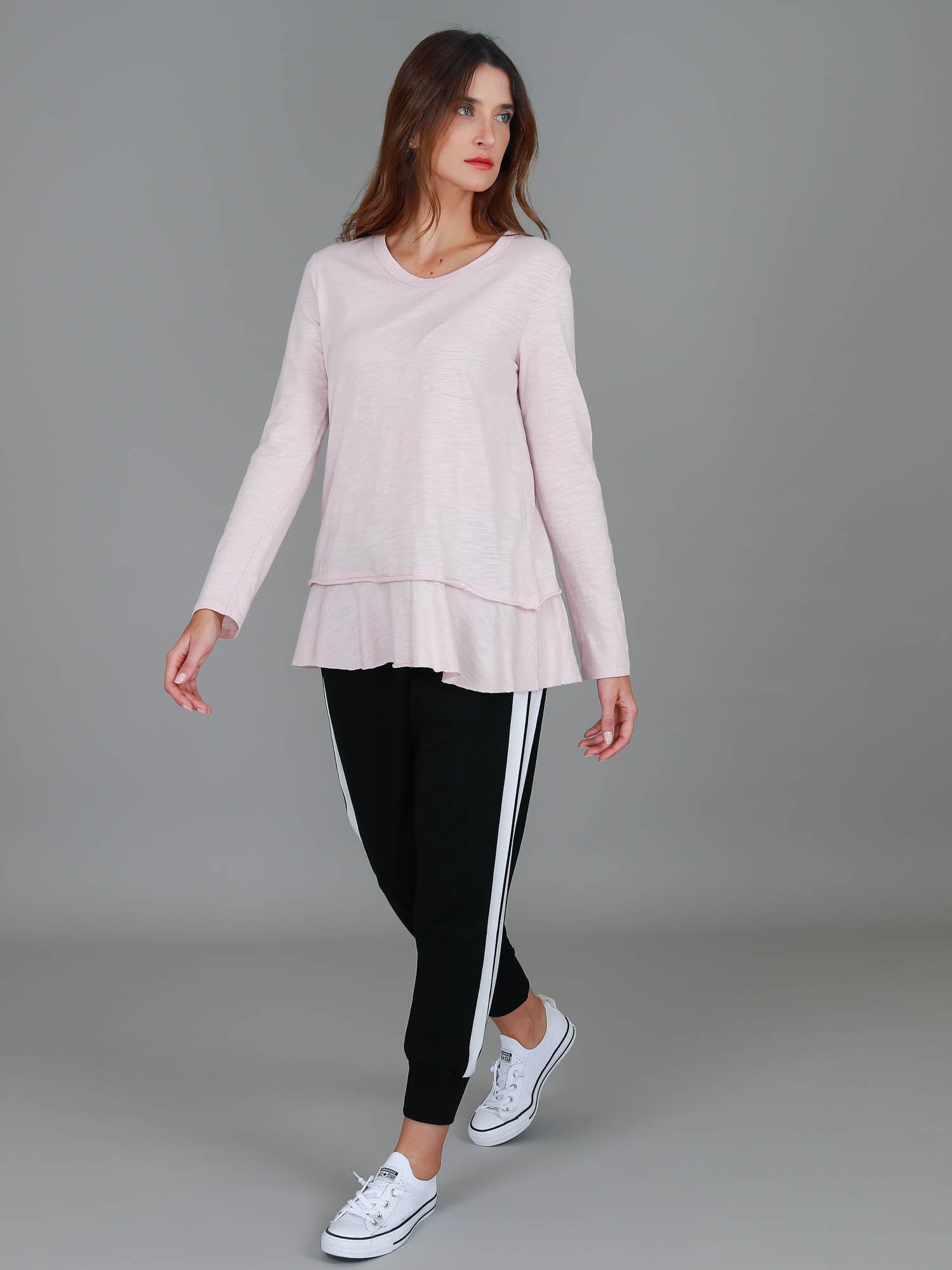 soft long sleeve tee #color_blush marle