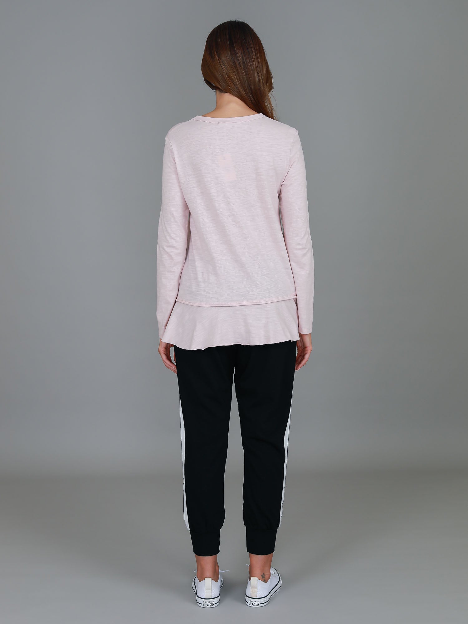 womens extra long t-shirts #color_blush marle