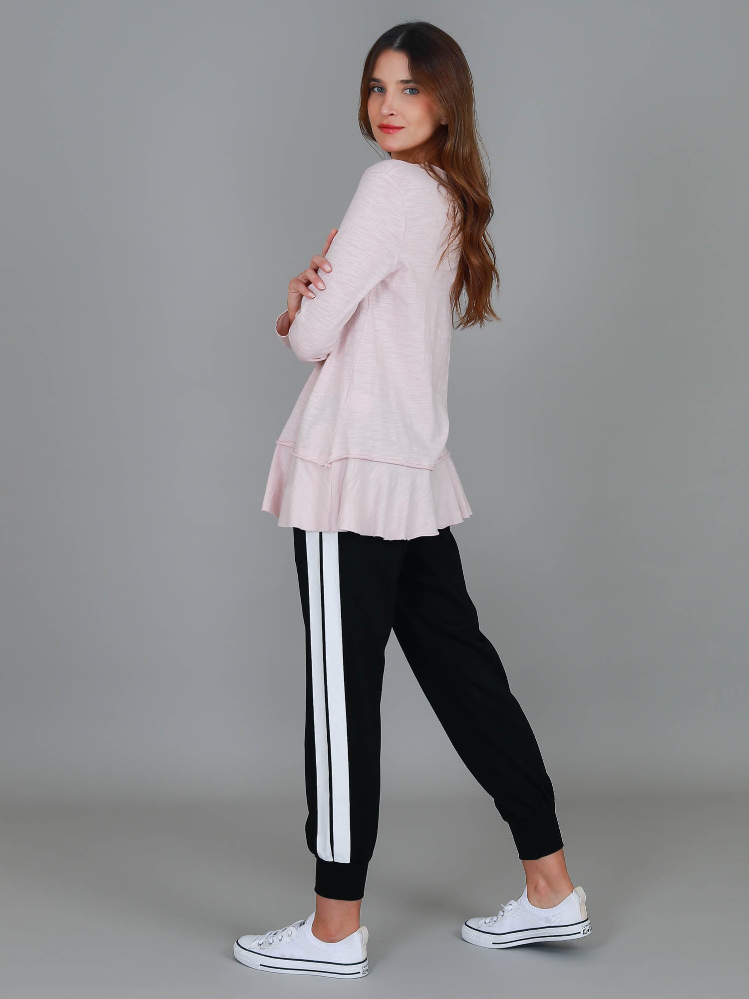 womens long sleeve cotton tees #color_blush marle