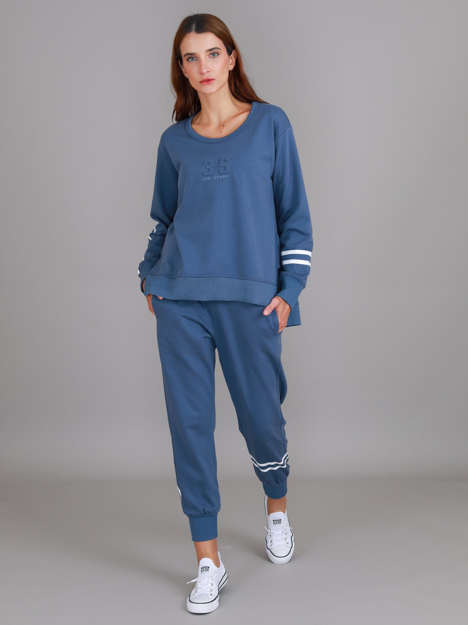 womens tracksuits #color_blue stone