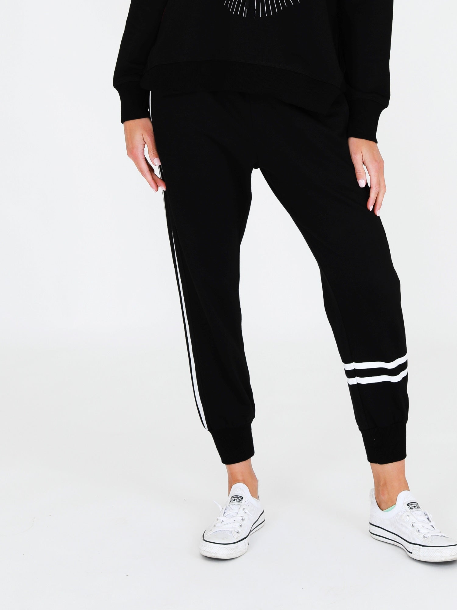 Two Piece Tracksuit Set #color_black