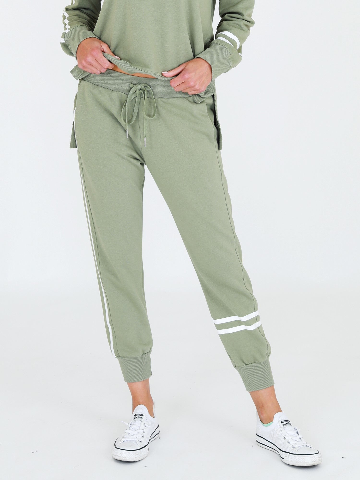 Tracksuit Sets #color_sage leaf