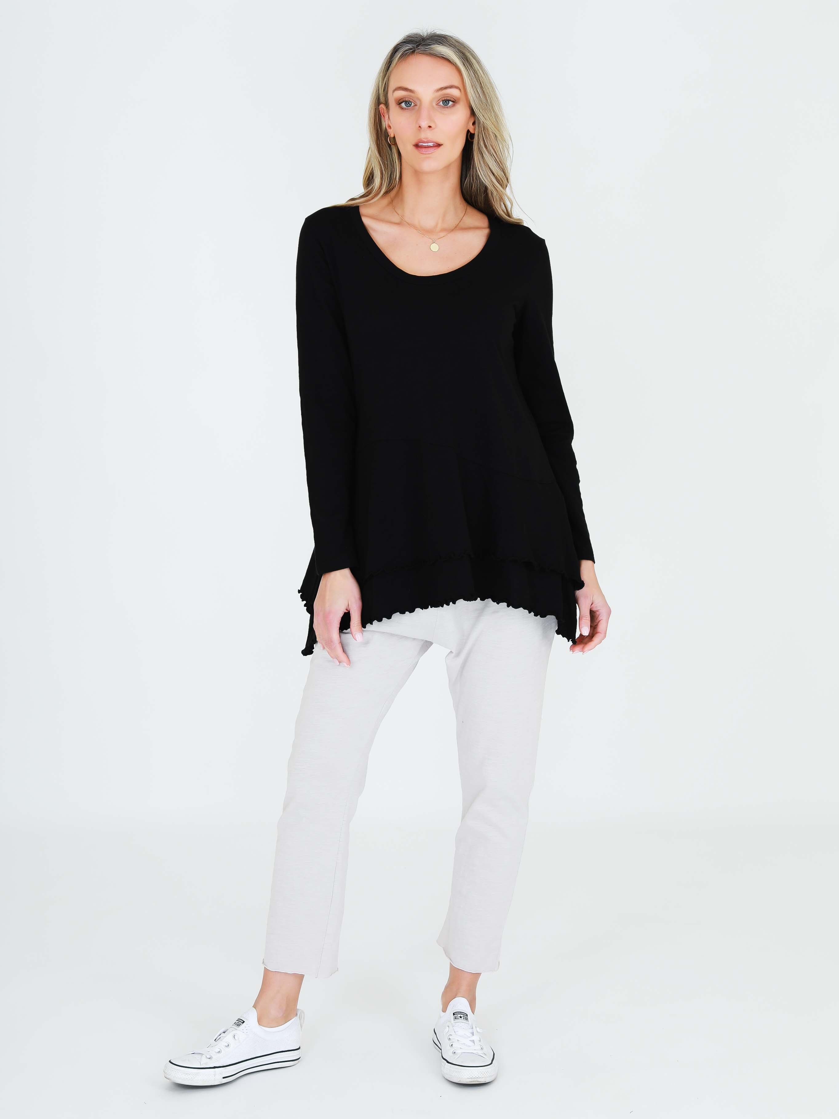 womens oversized tshirt #color_black