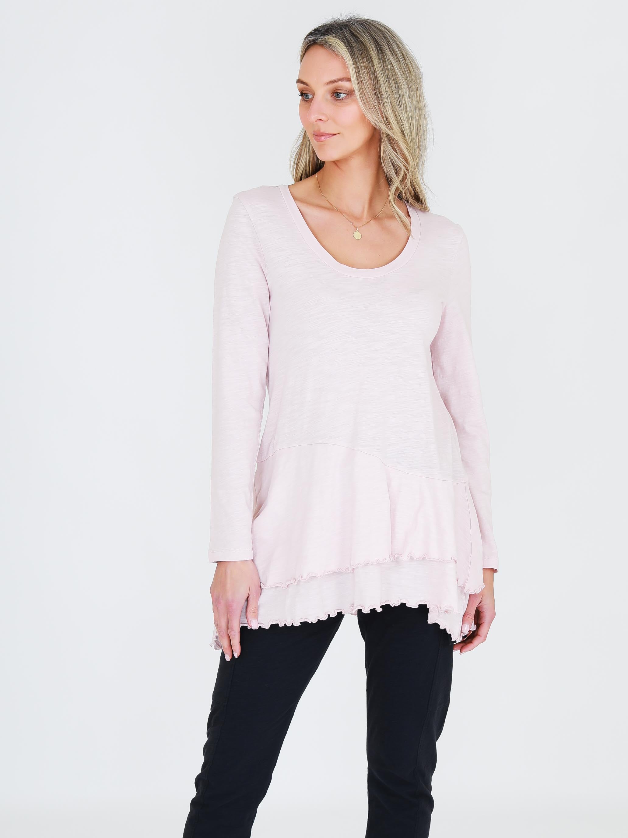 oversized tee #color_blush marle
