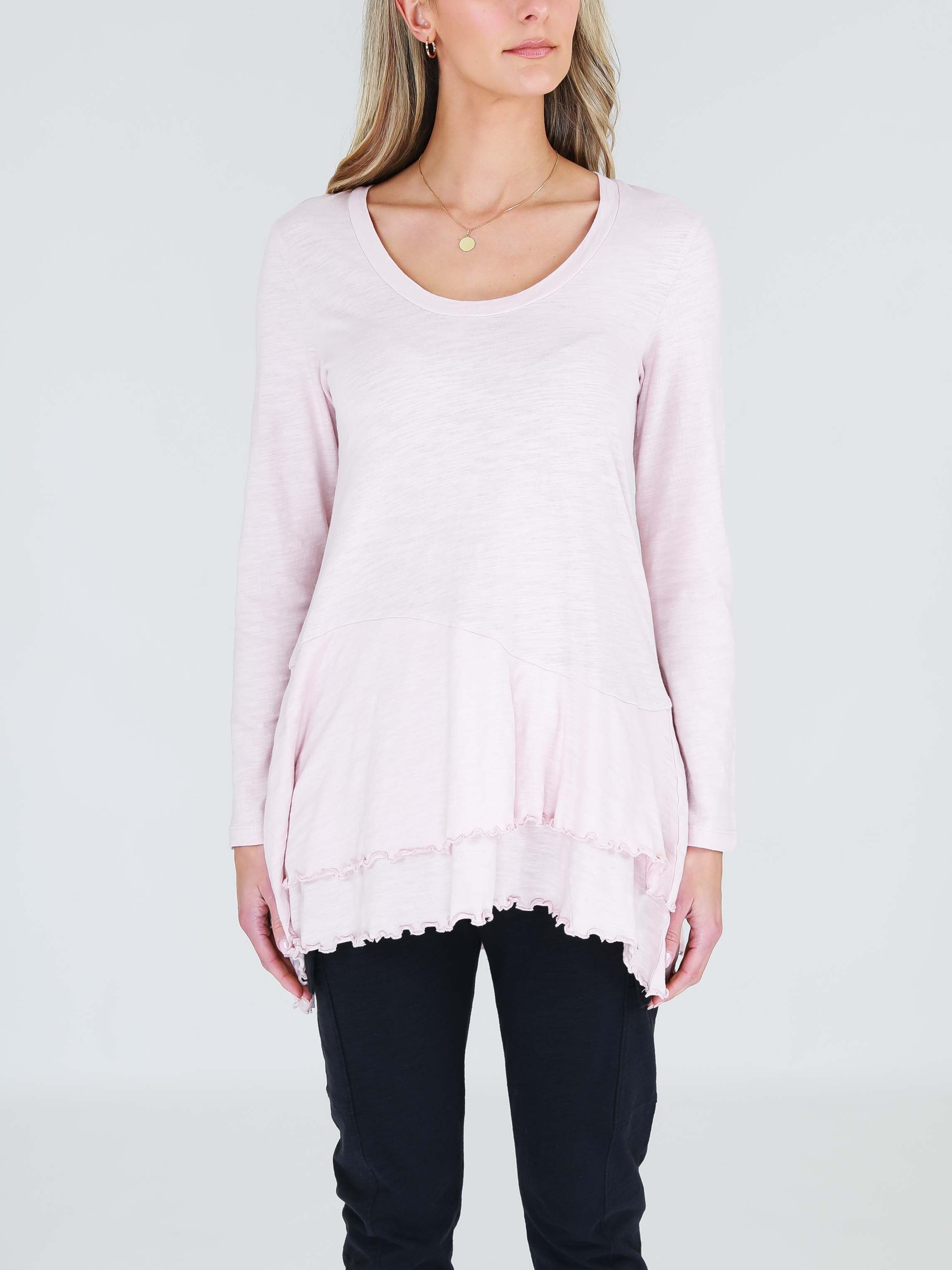 oversized white tshirt #color_blush marle