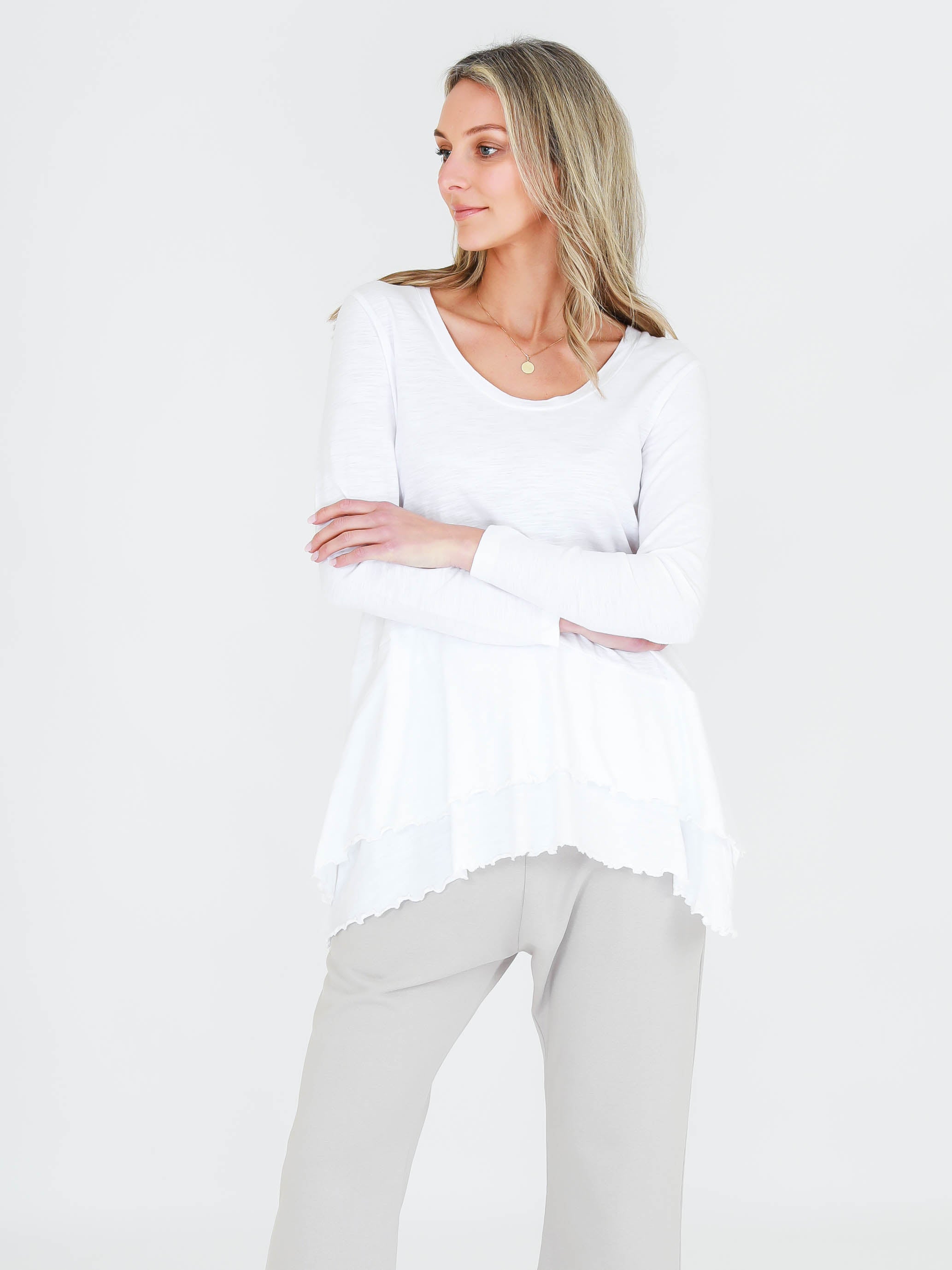 women oversized t shirt #color_white