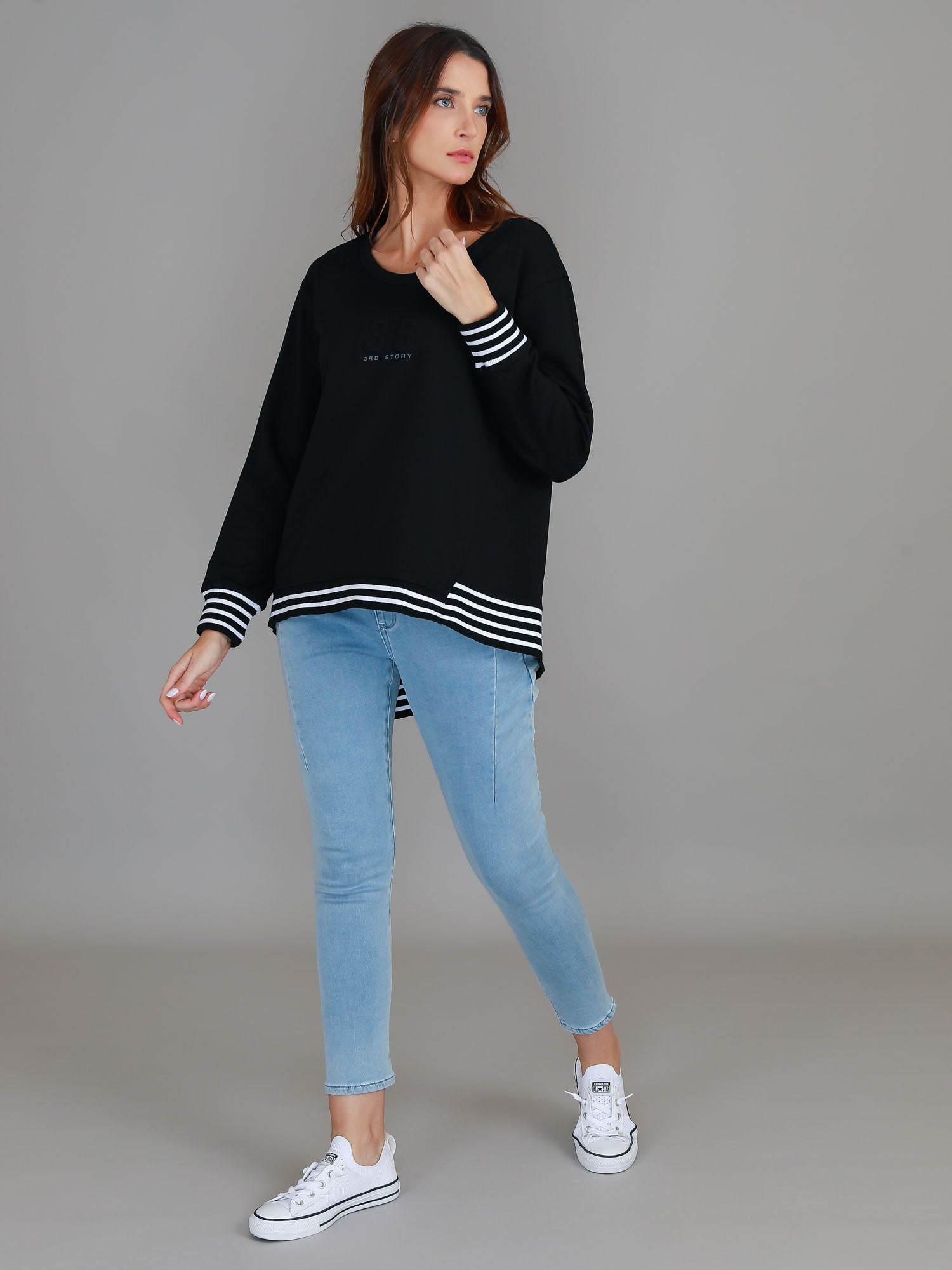 womens track suit set #color_black