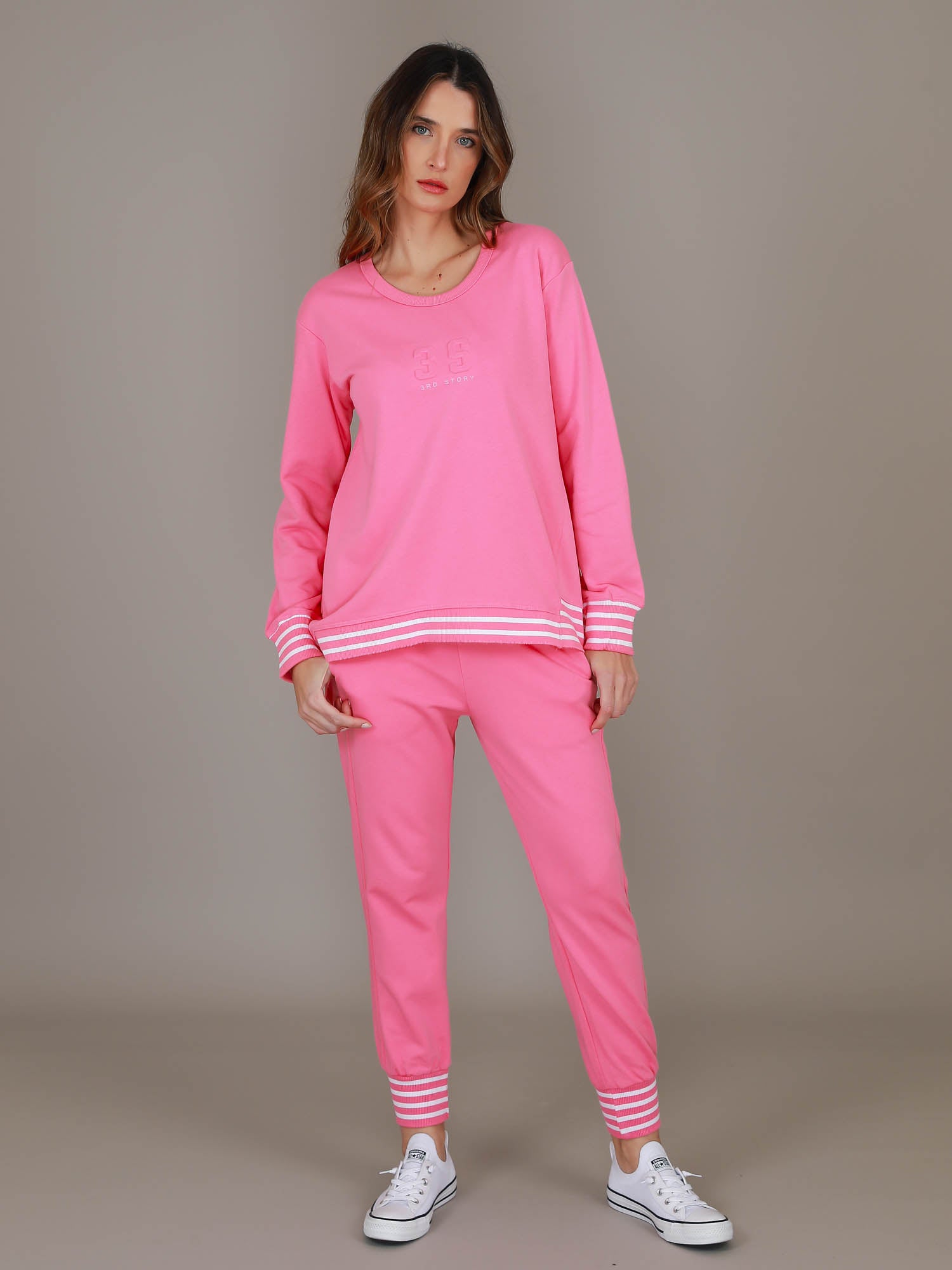 pink logo sweatshirt #color_pop pink