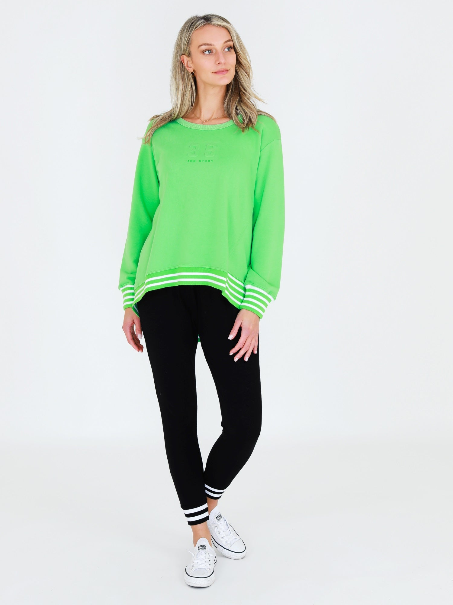 light green sweater #color_matcha