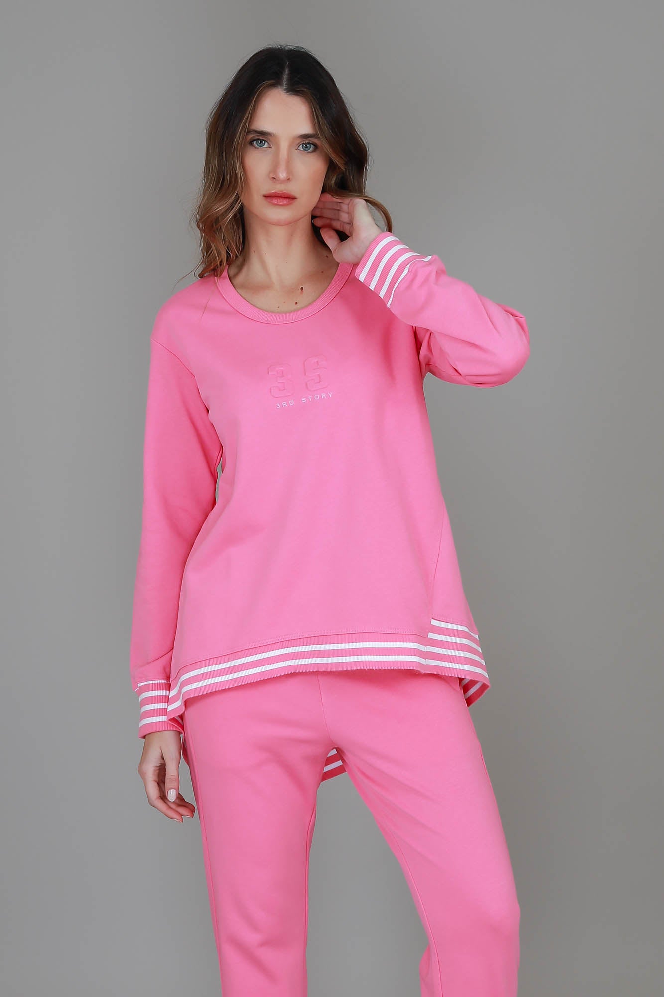 bright pink jumper #color_pop pink