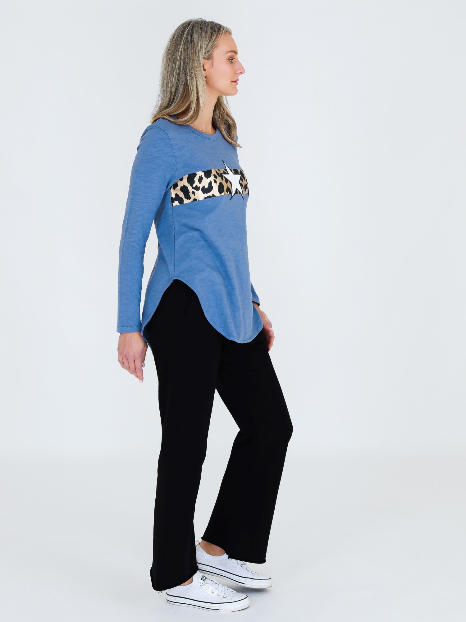 graphic oversized tee #color_elemental blue