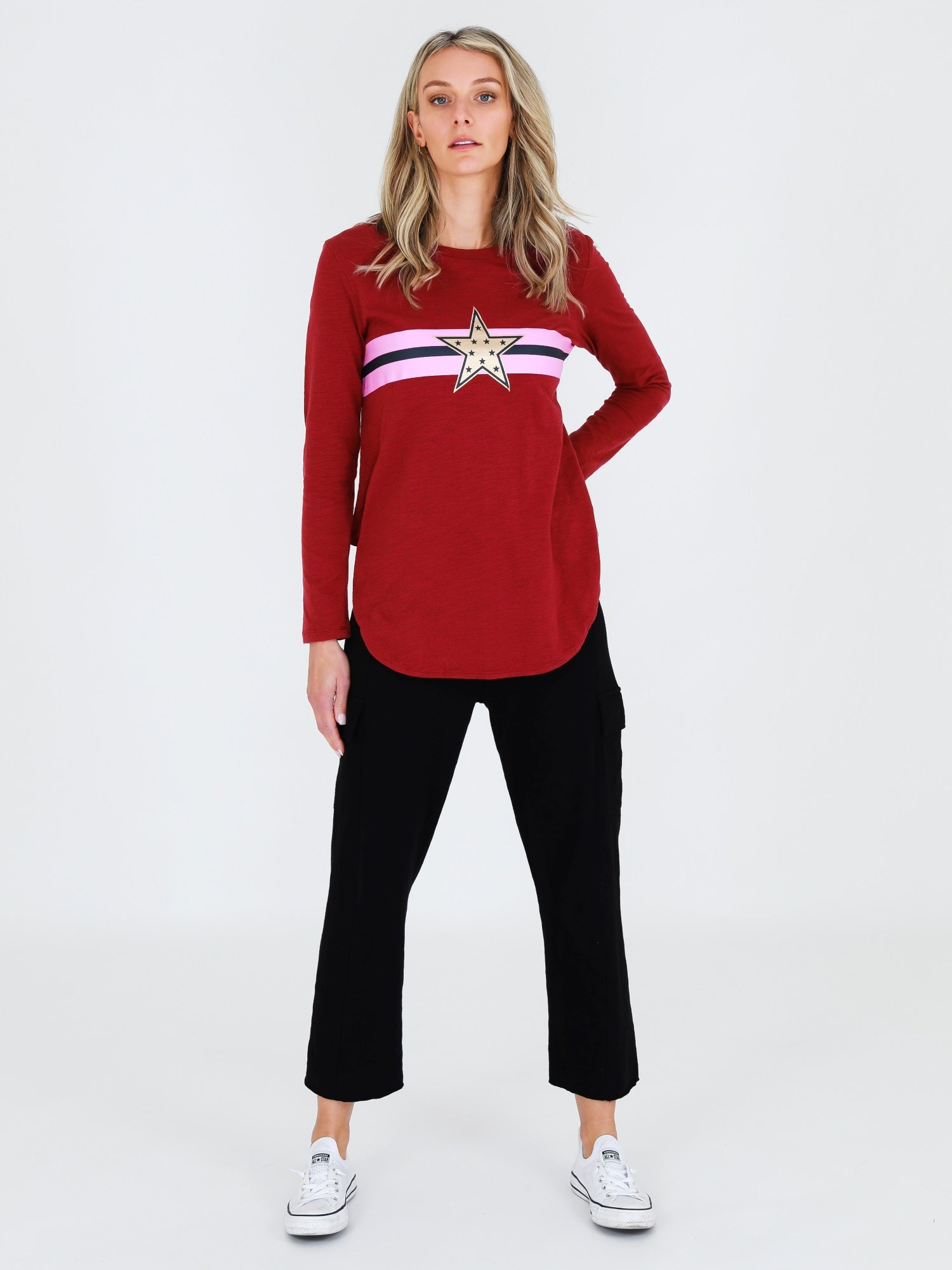 graphic tee #color_cranberry