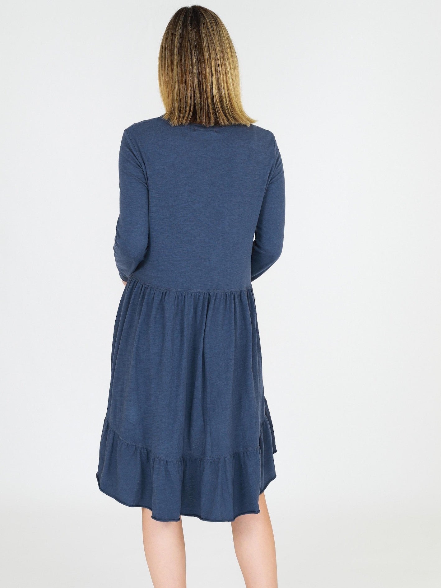full length long sleeve dress #color_indigo