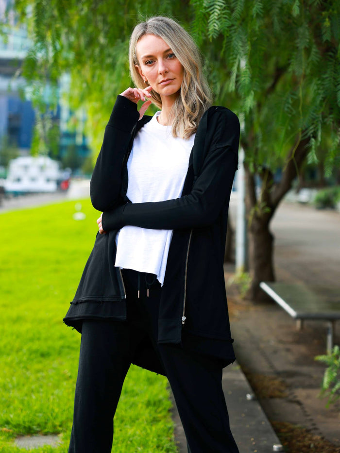 Charlie Oversized Hooded Zip Jacket