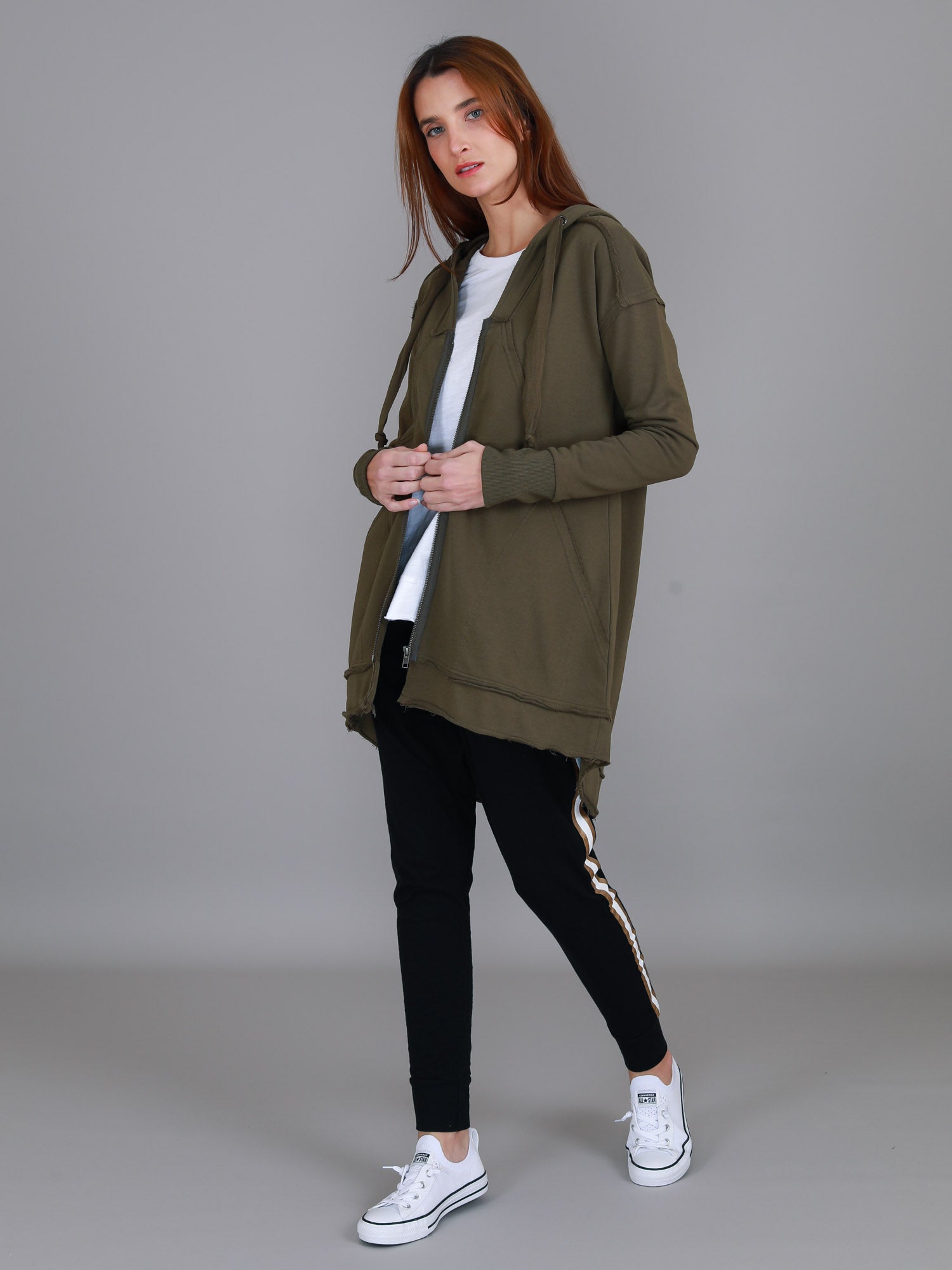 long coat #color_khaki