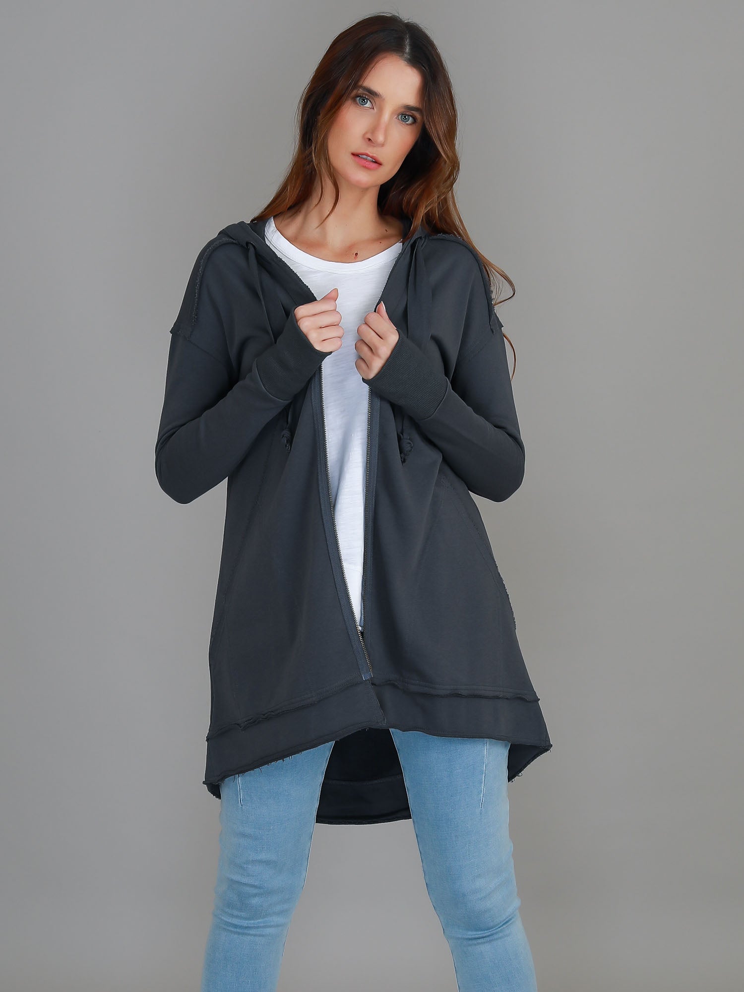 hooded jacket #color_ash