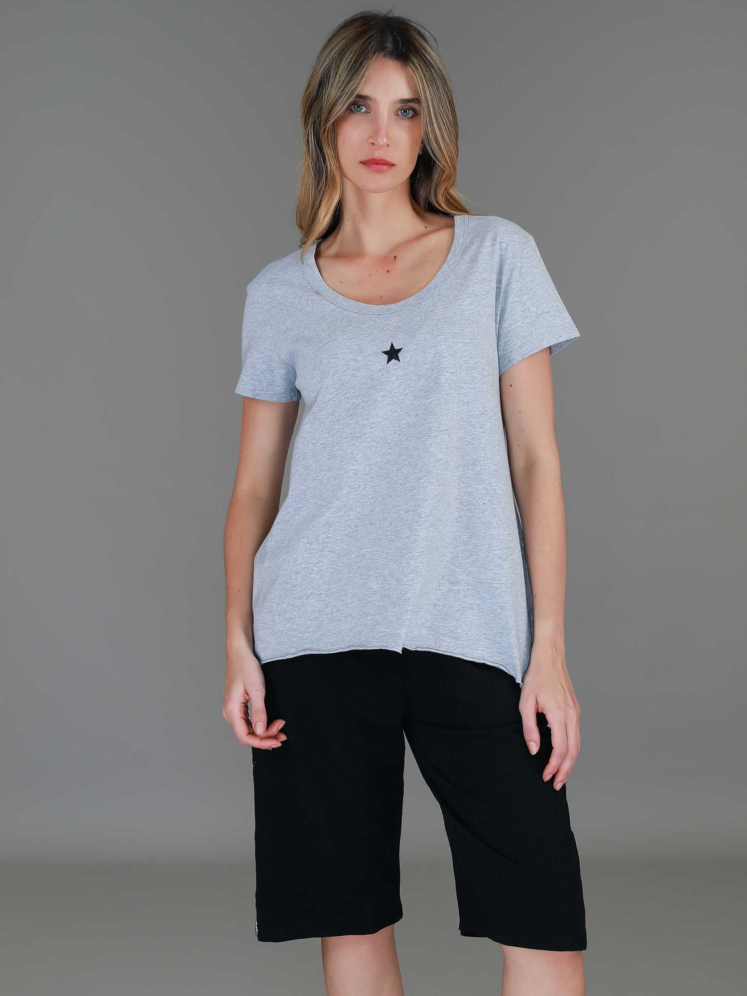 grey t shirt women #color_grey marle