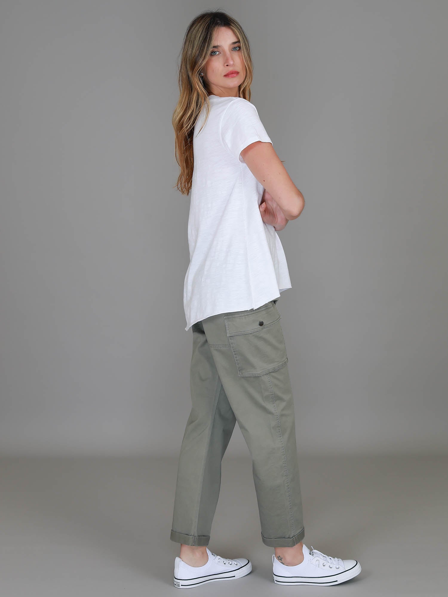 womens short sleeve top #color_white