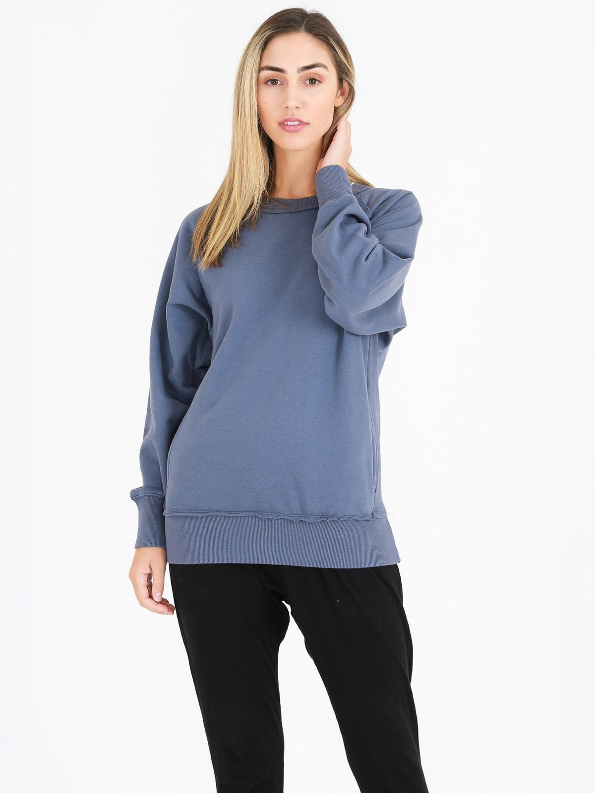 dark blue sweatshirt #color_bluestone