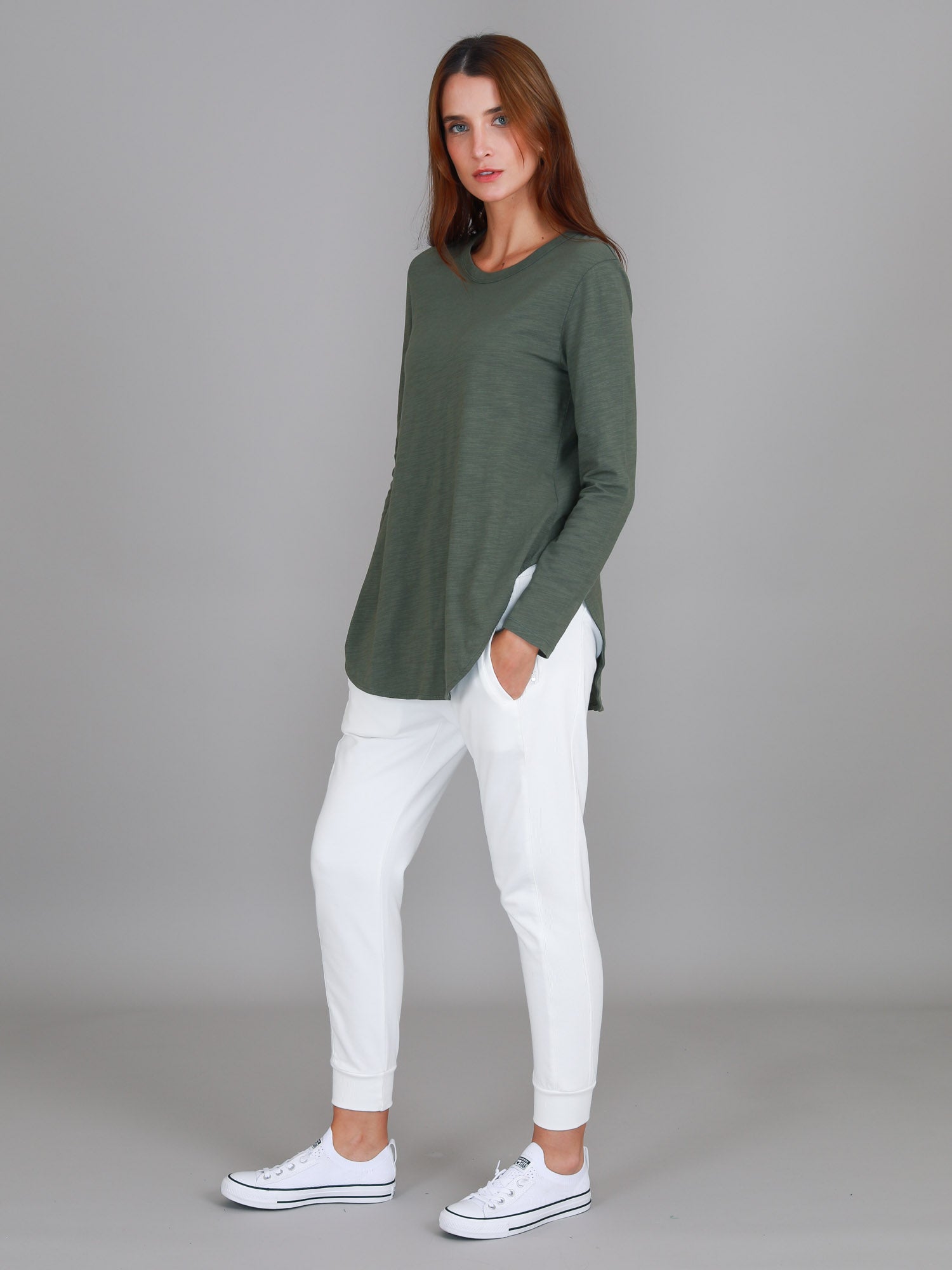 long length t shirts #color_khaki