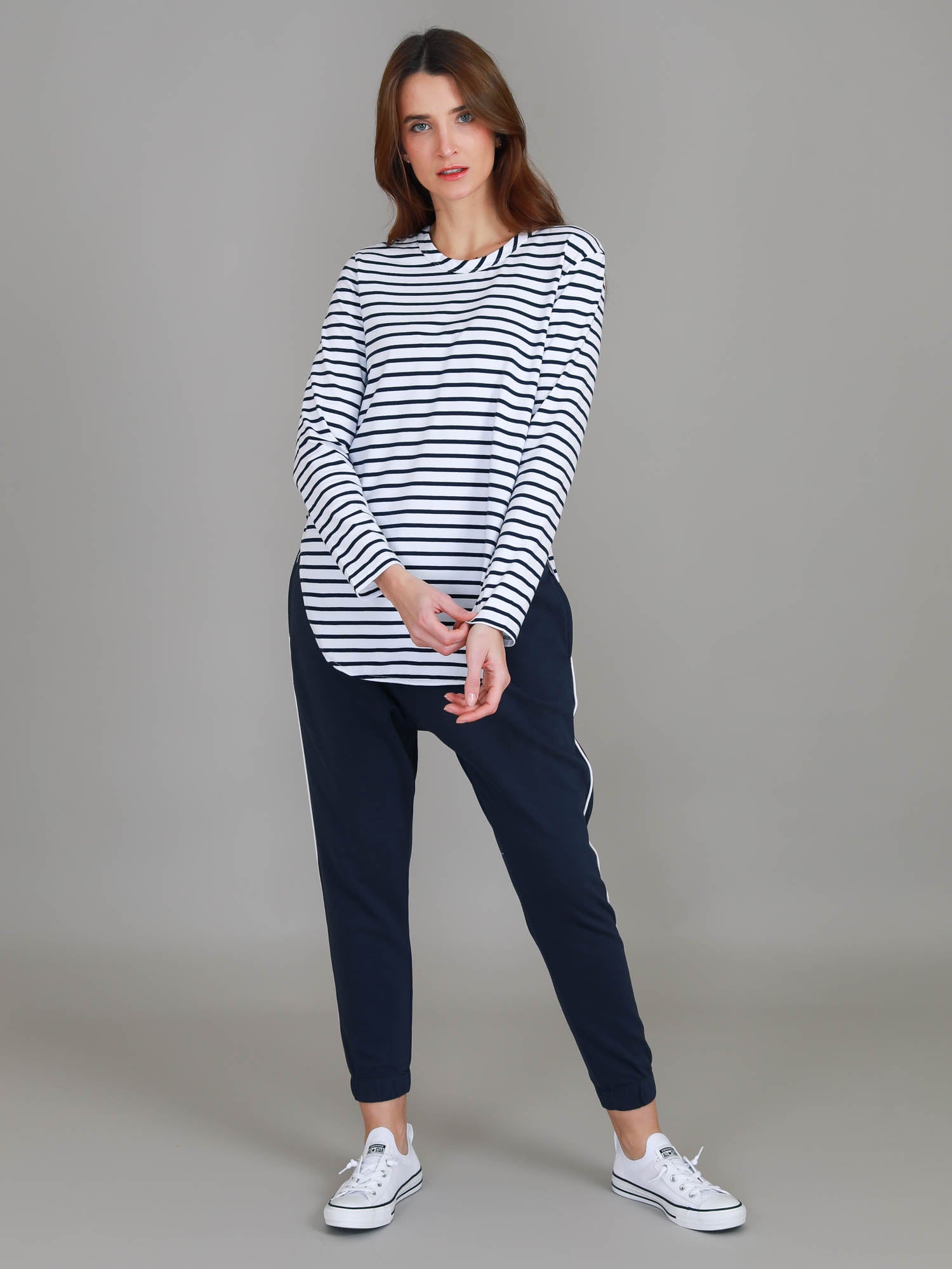 longline womens tops #color_nautic stripe