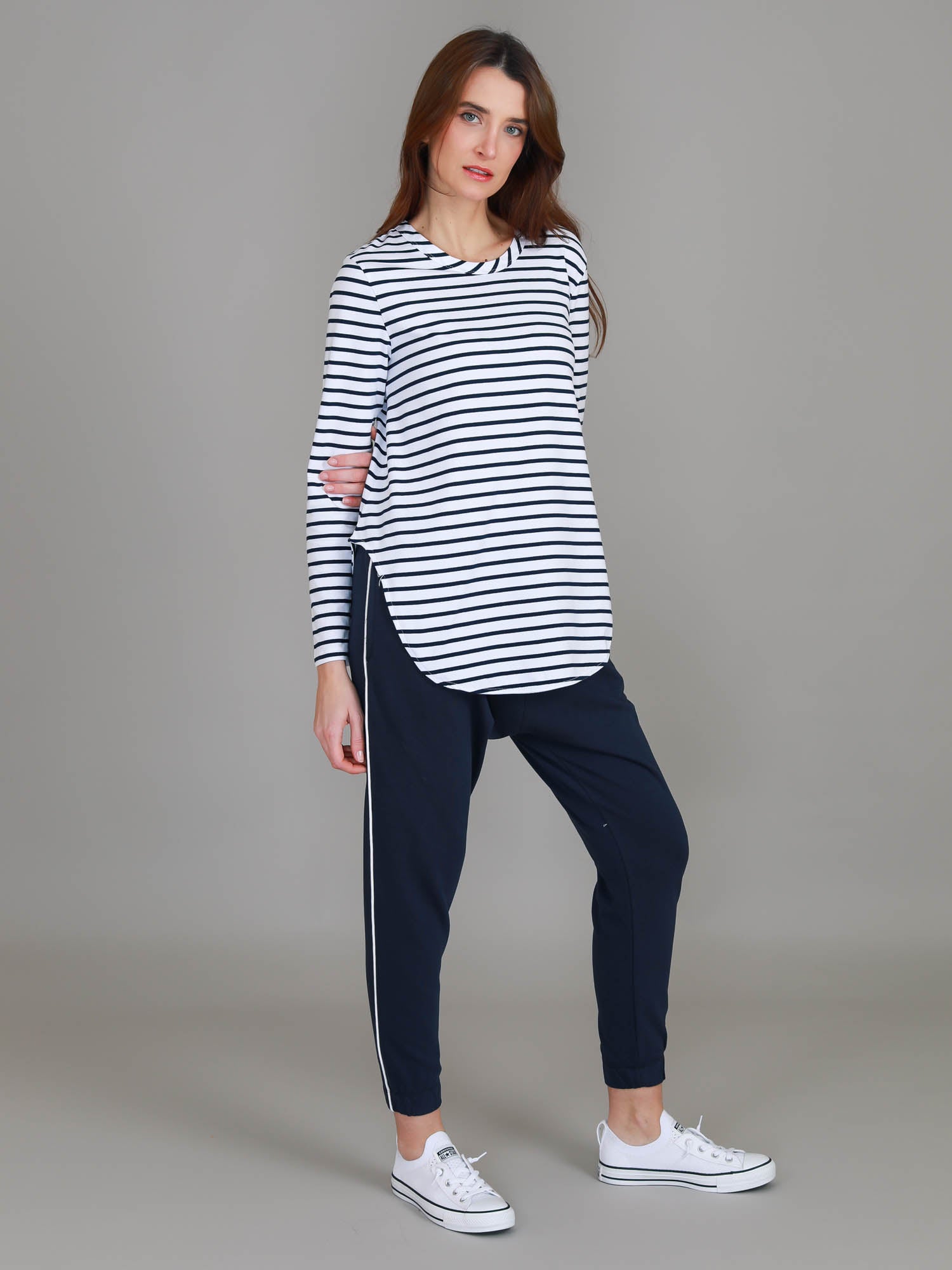 long length tops #color_nautic stripe