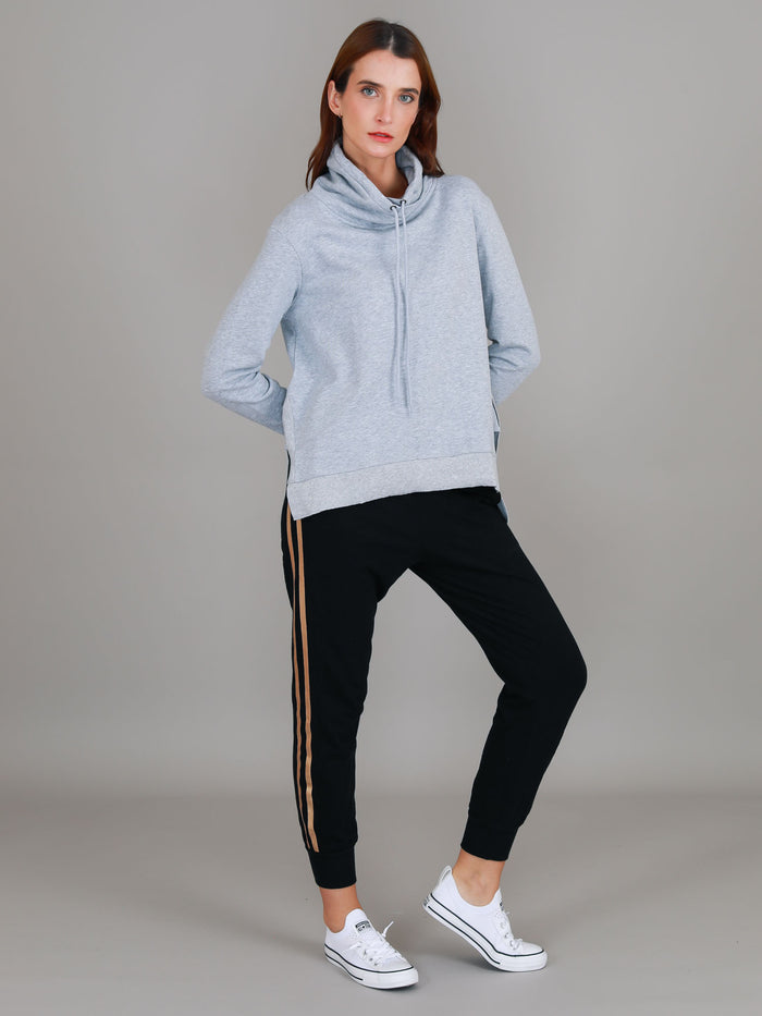 Alicia Oversized Funnel Neck Sweatshirt