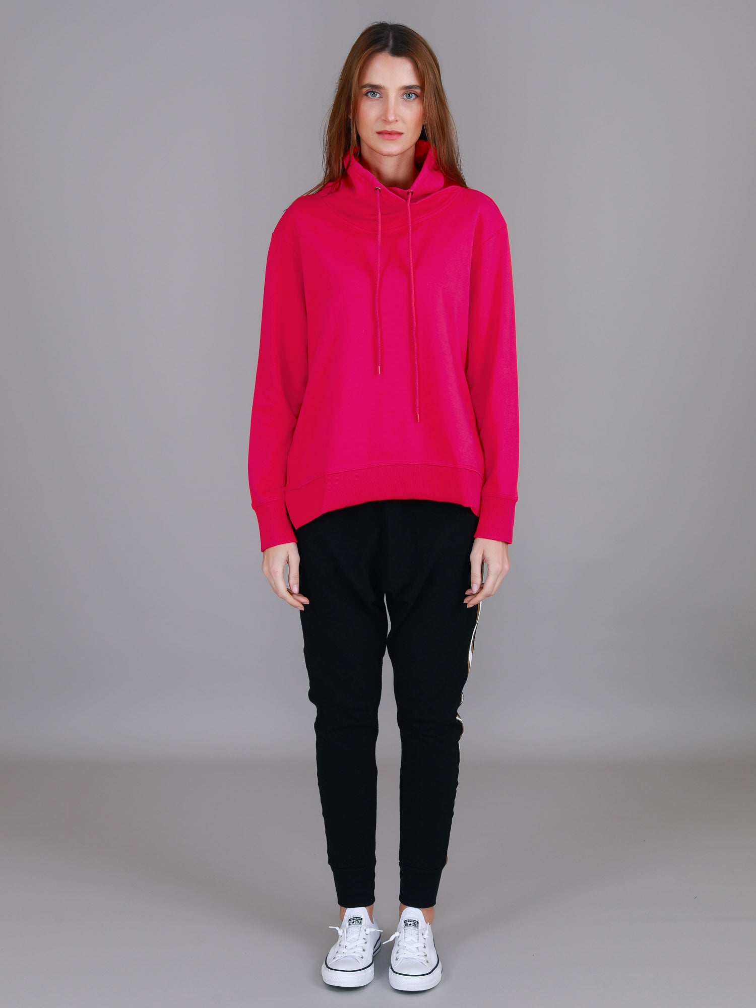 long hoodies for women #color_pink flash