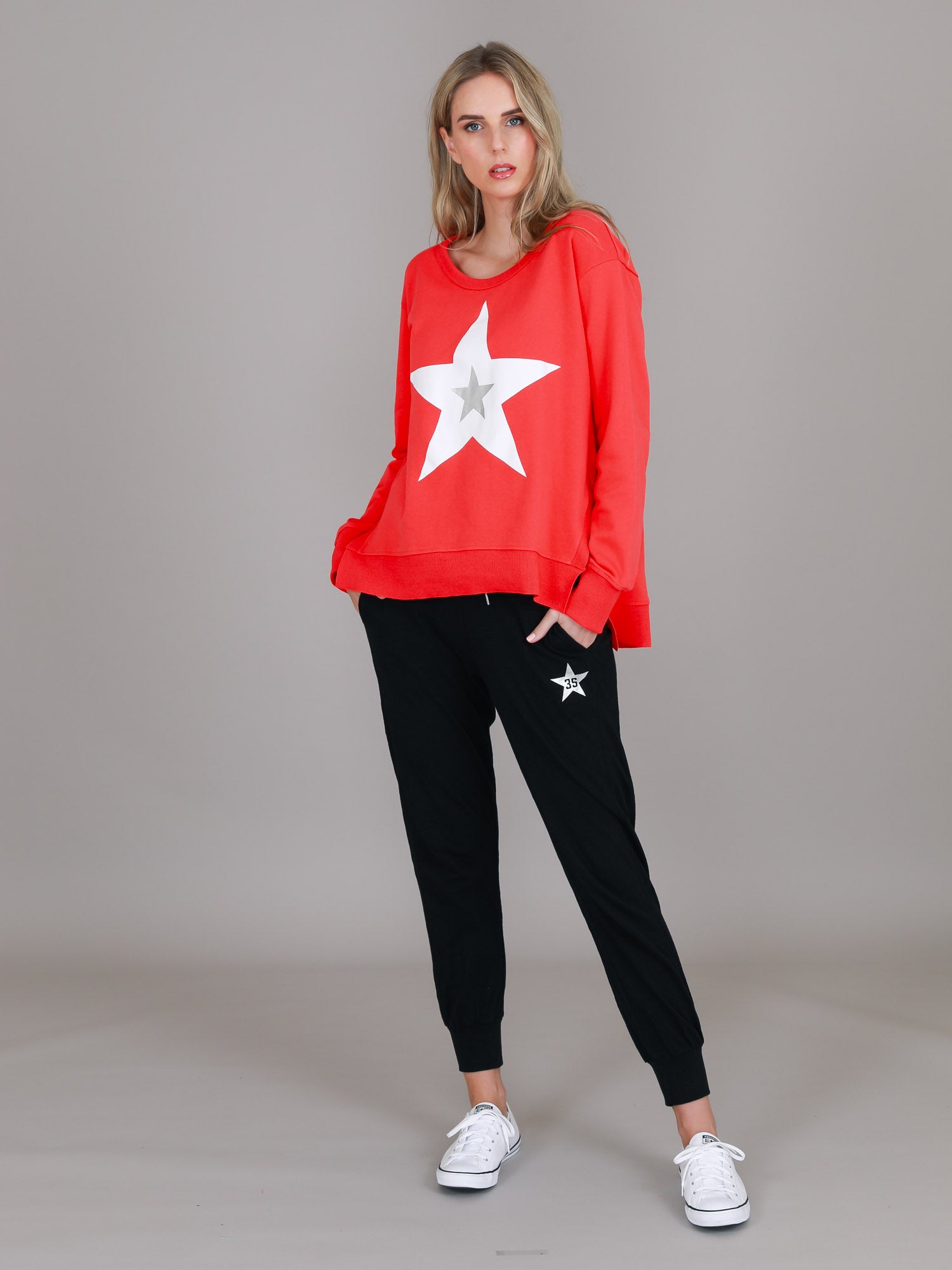 red jumper womens #color_strawberry