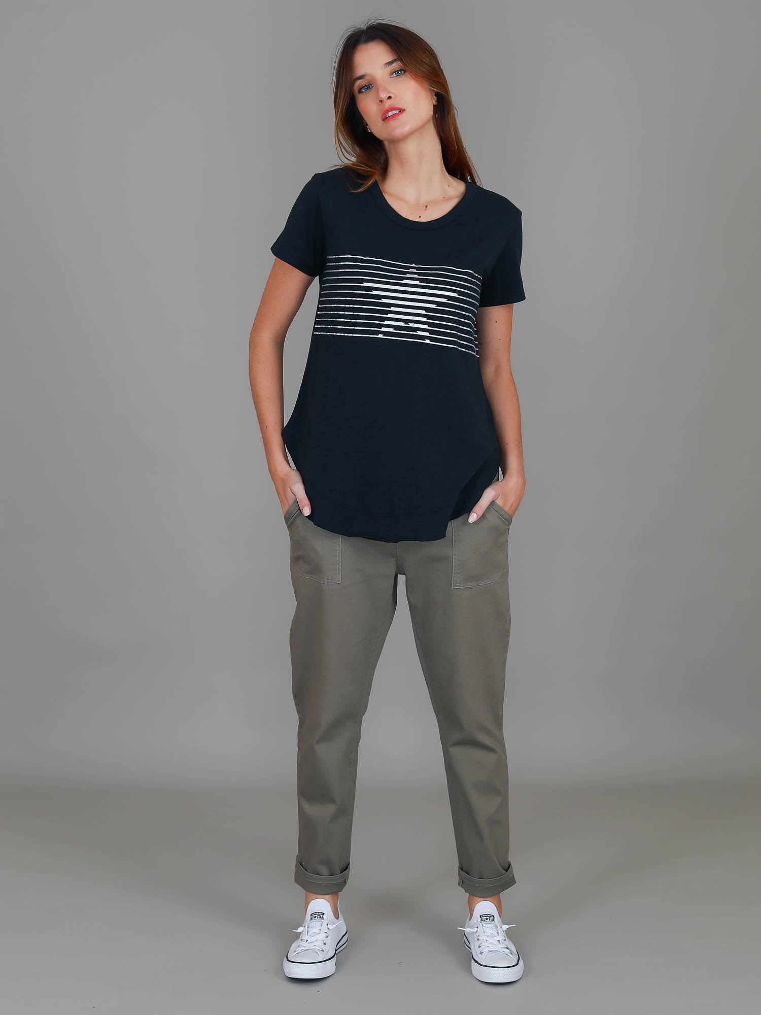womens navy t shirt #color_ink