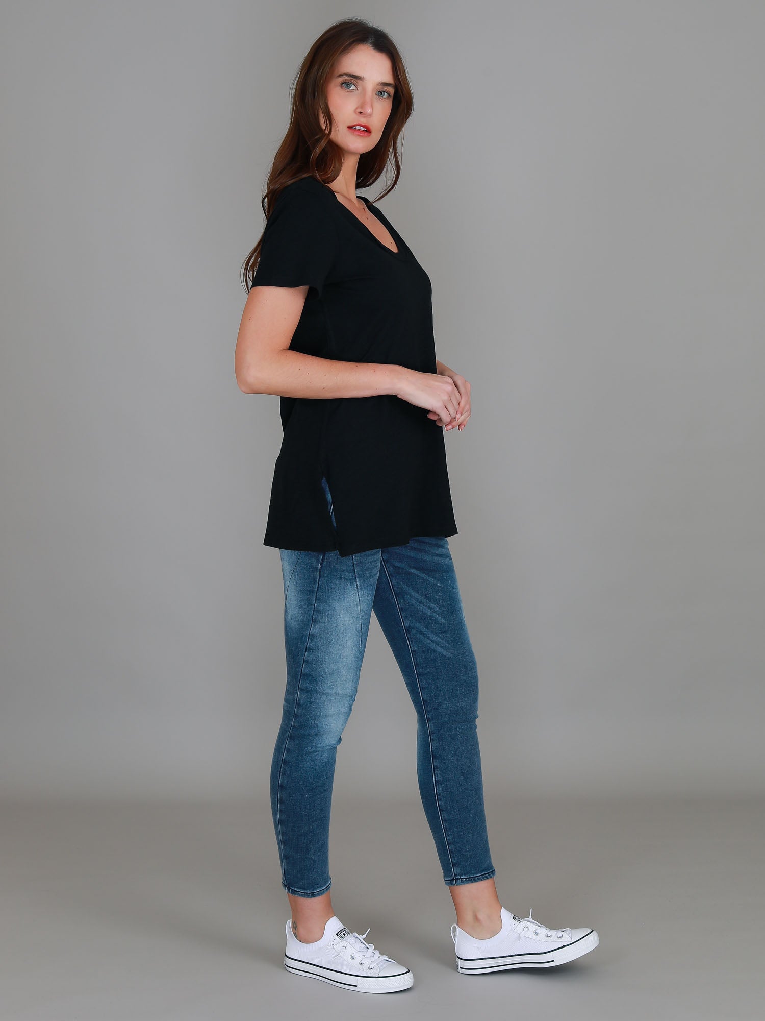 womens plain tshirts #color_black