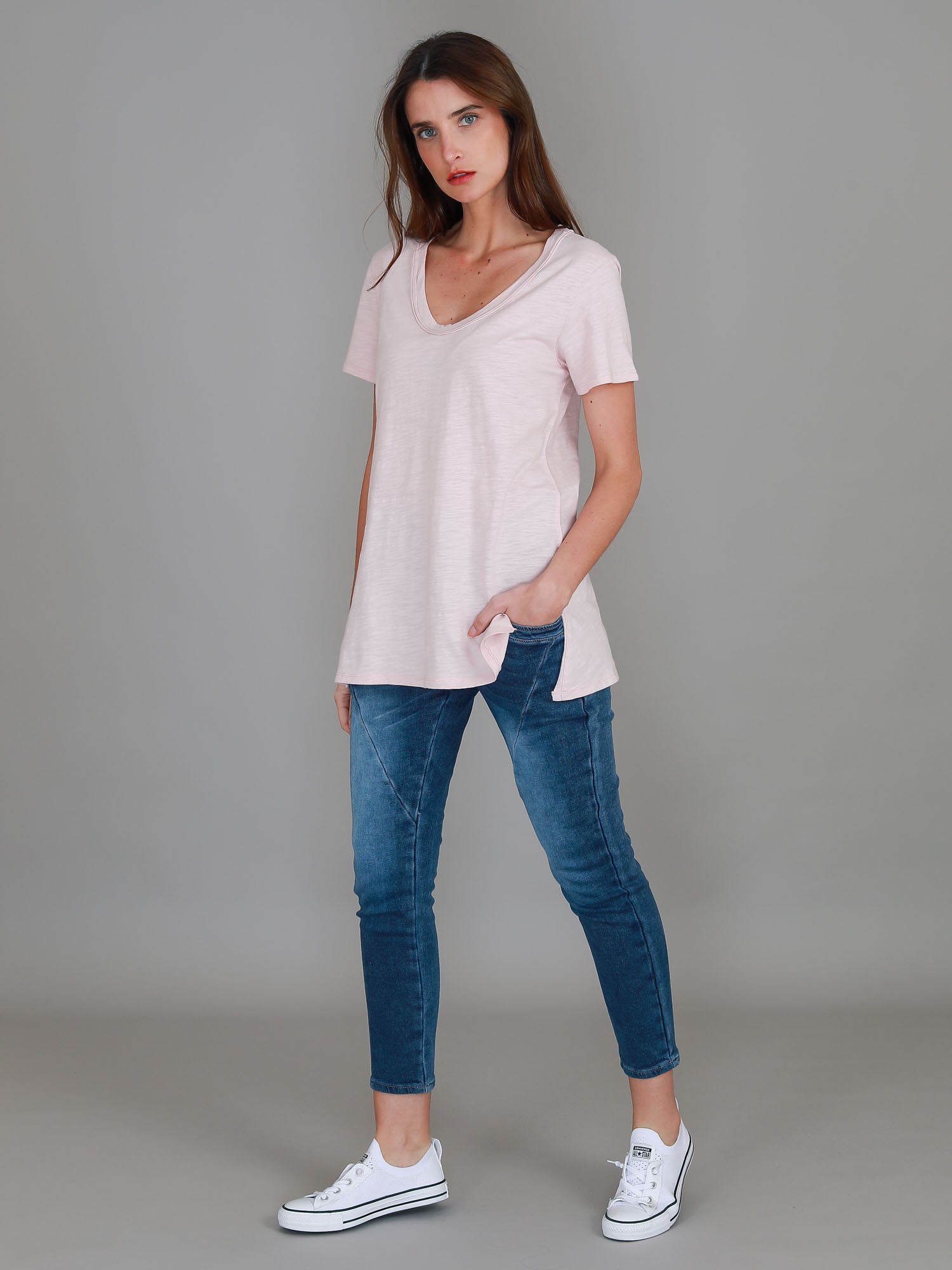 basic tees womens #color_blush marle